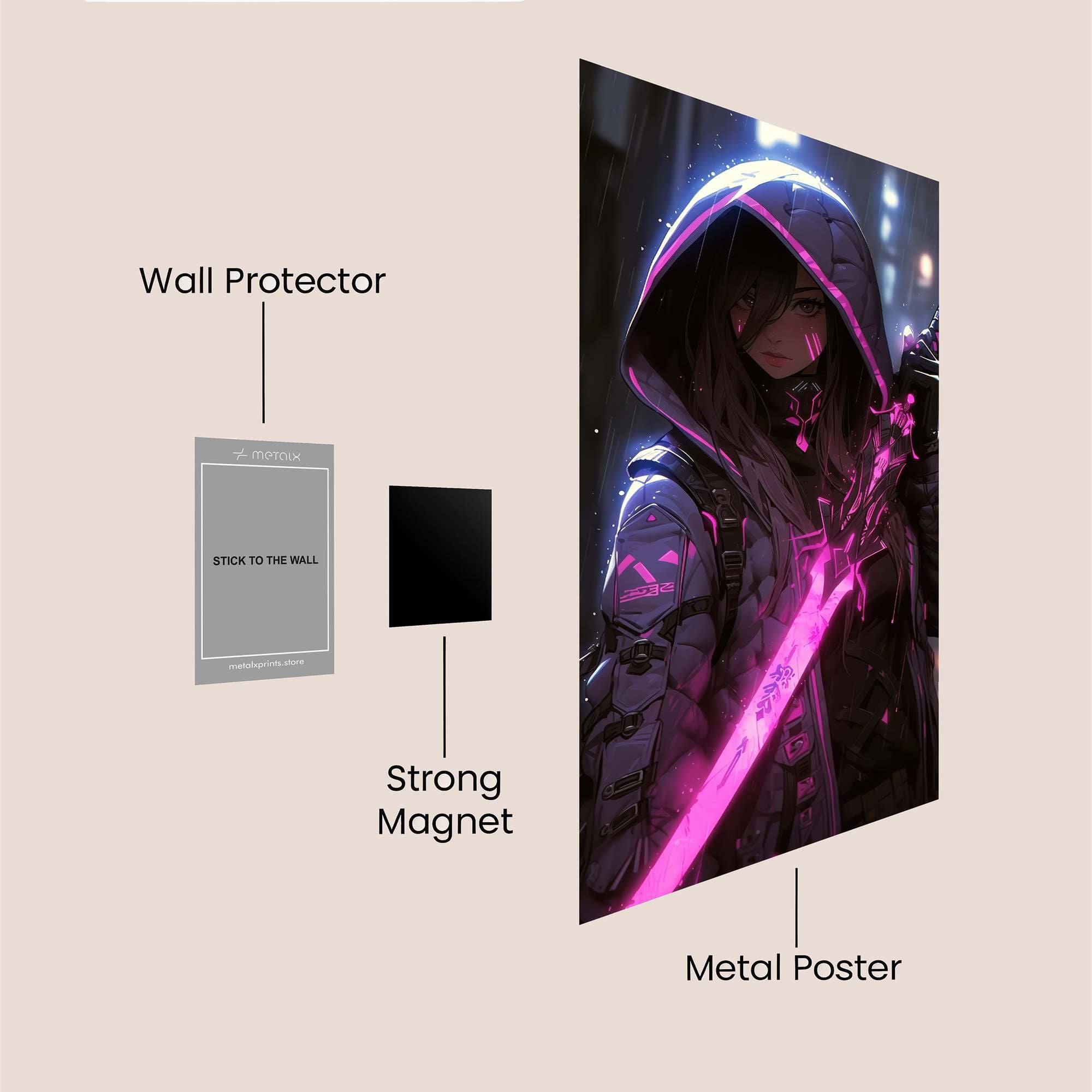 Krakan Blaze Safe Wall Magnetic / M