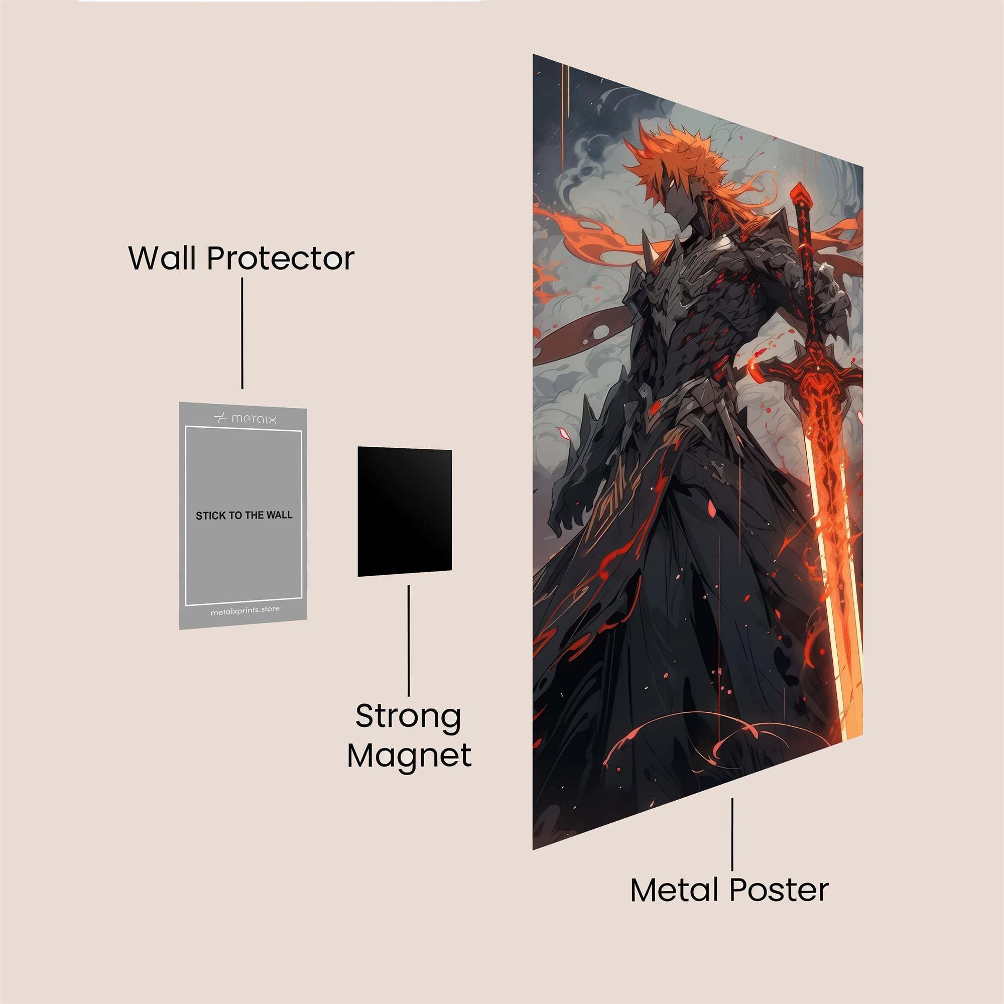 Phoenix Serene Safe Wall Magnetic / M