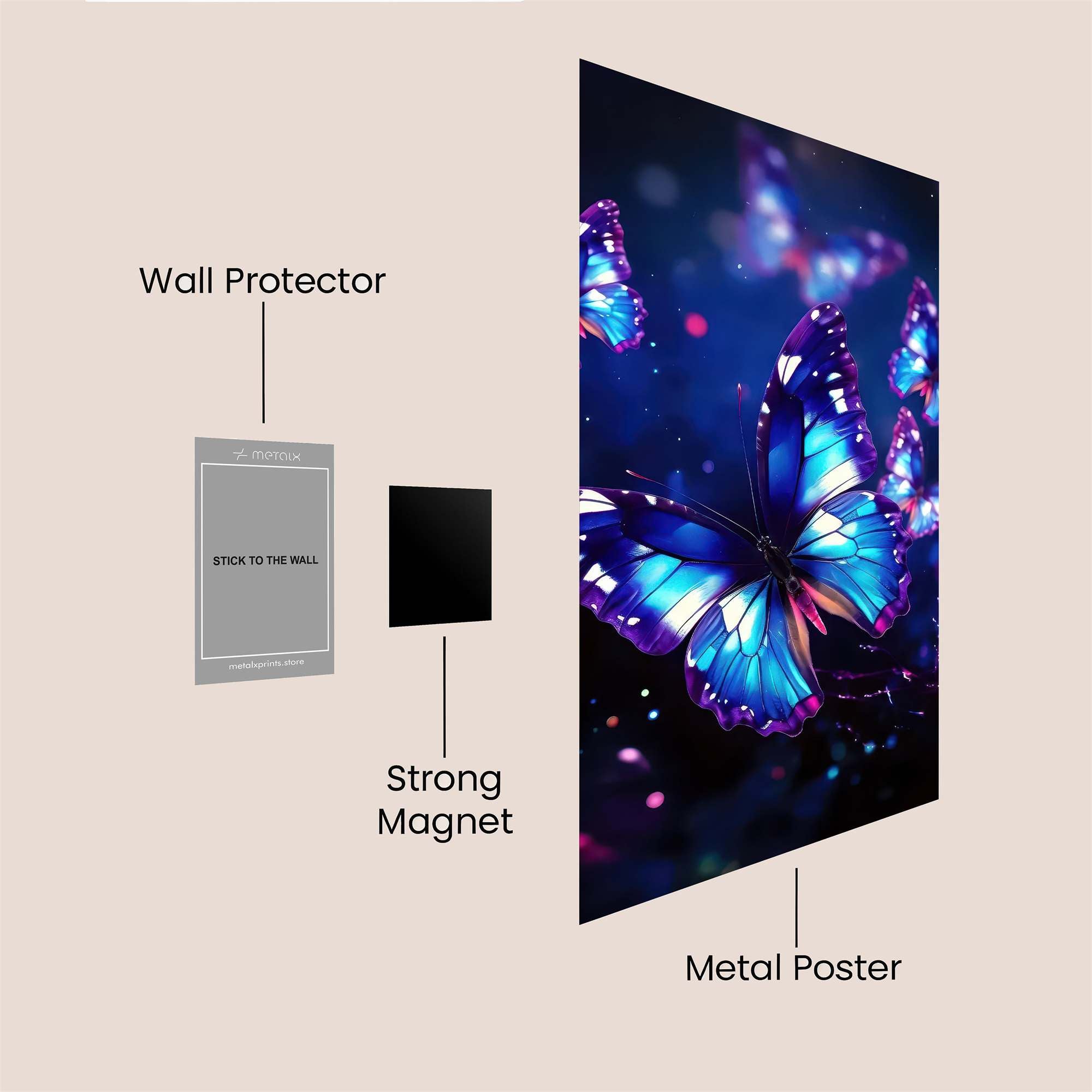 Stardust Serenity Safe Wall Magnetic / M