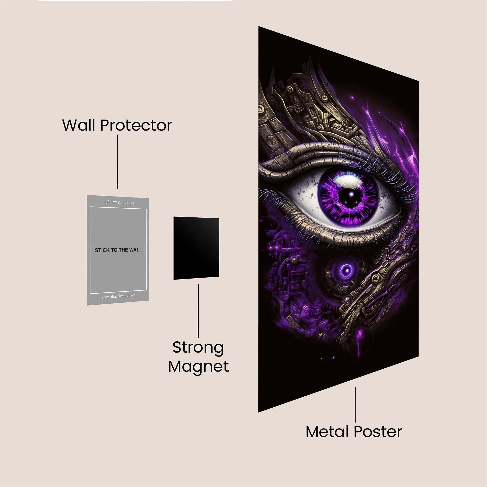 Tiger Inferno Safe Wall Magnetic / M