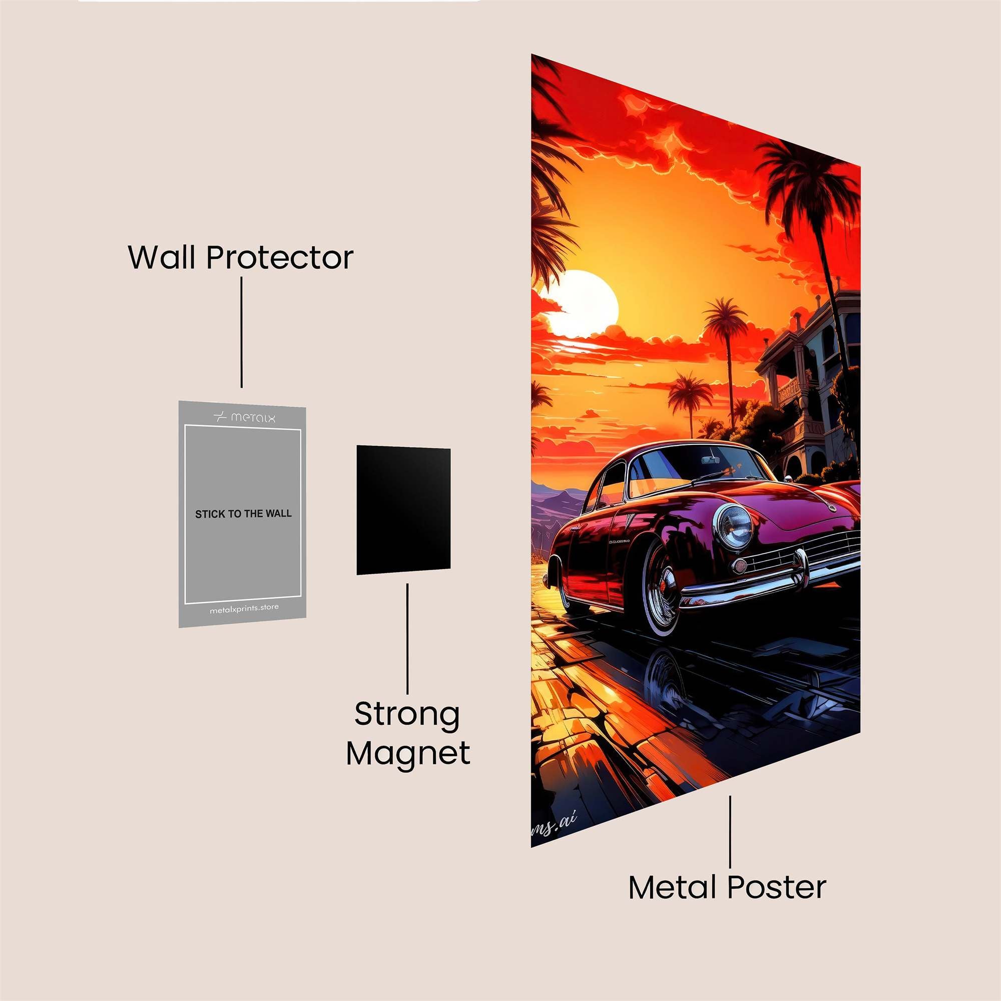 Galactic Gaze Safe Wall Magnetic / M