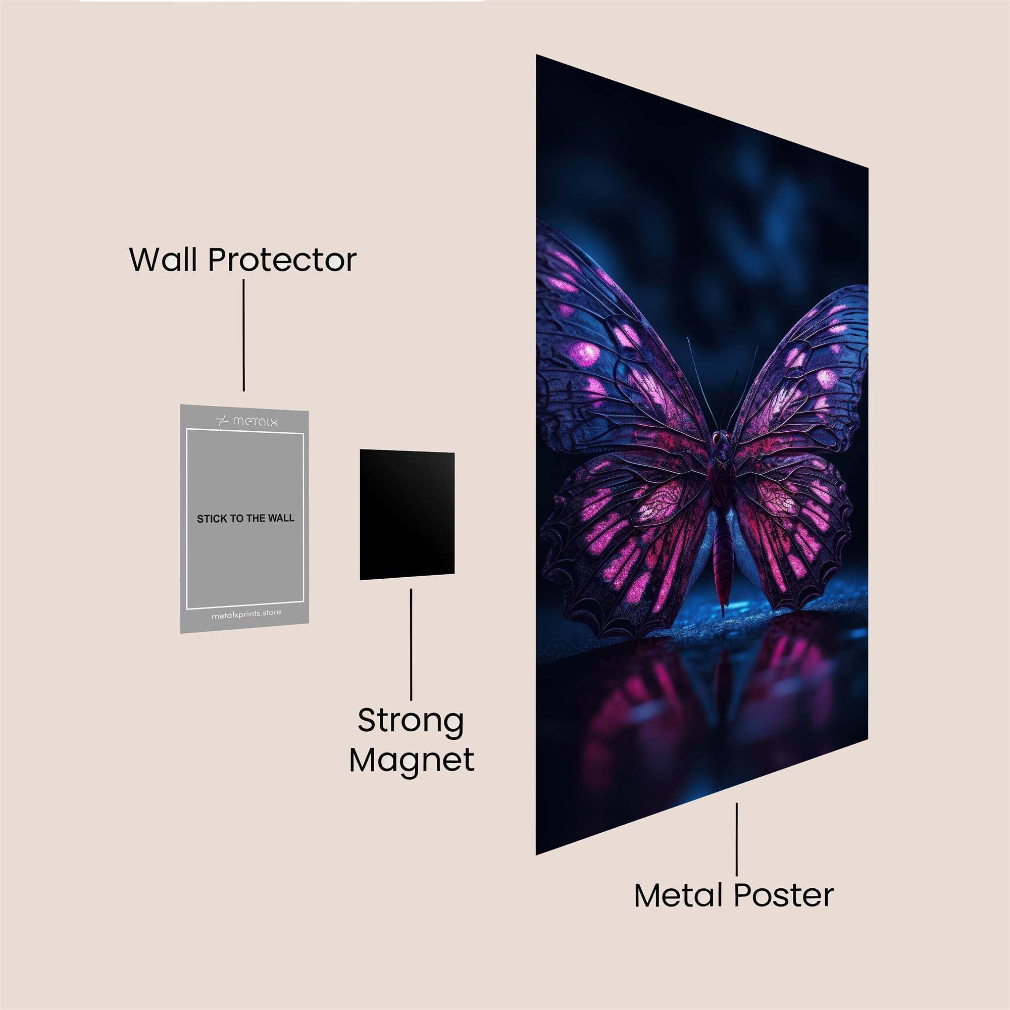 Golden Majesty Safe Wall Magnetic / M