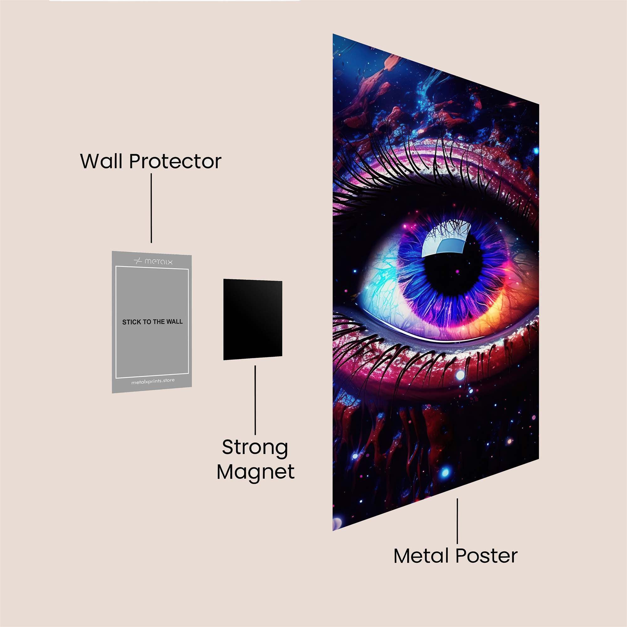 Galactic Gaze Safe Wall Magnetic / M