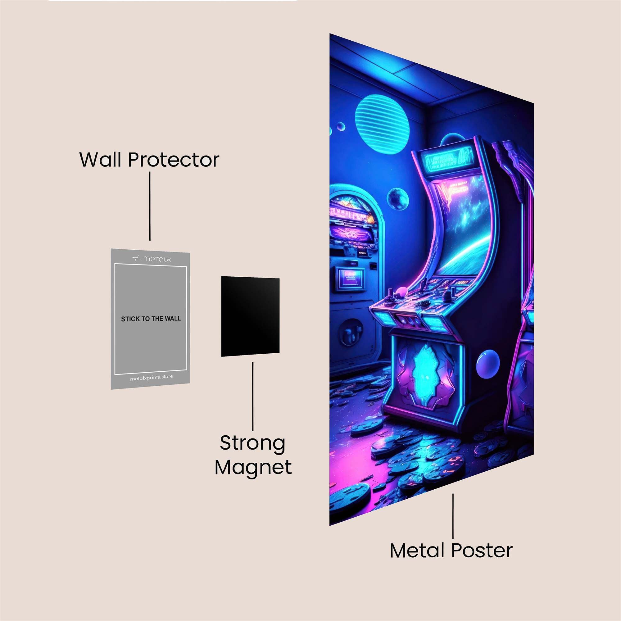 Rainbow Radiance Safe Wall Magnetic / M