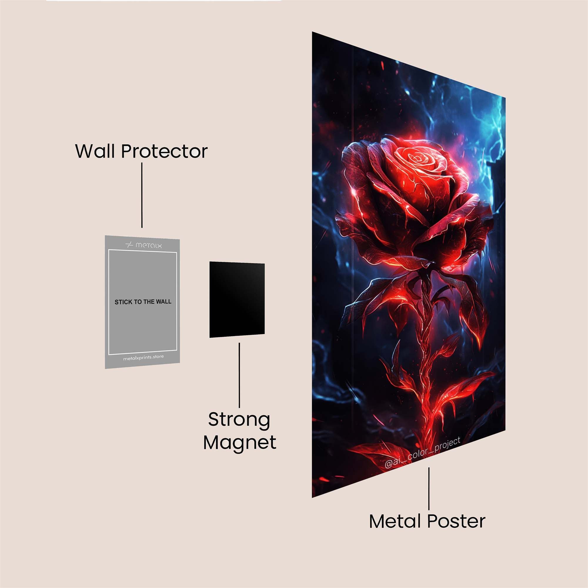 Pug Inferno Safe Wall Magnetic / M