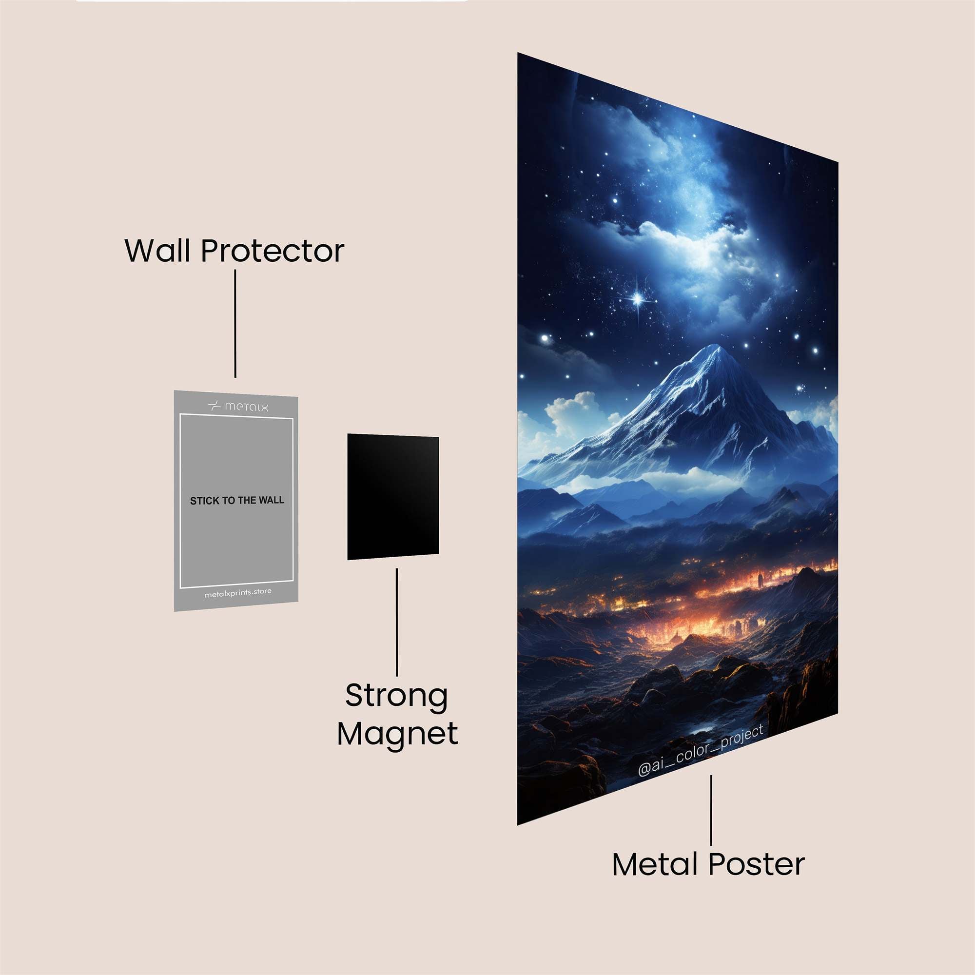 CrystalWhisper Safe Wall Magnetic / M