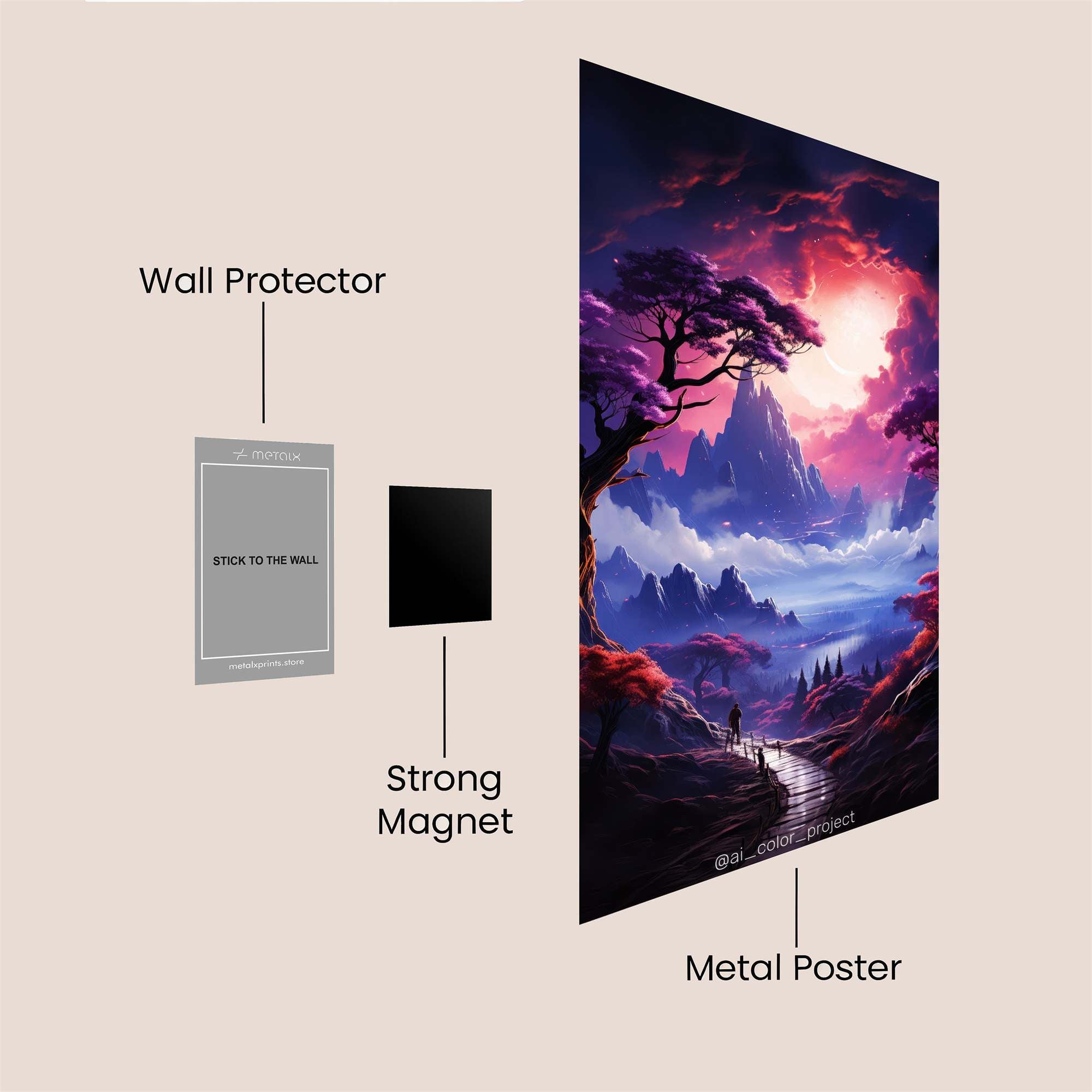 Tiger Majesty Safe Wall Magnetic / M