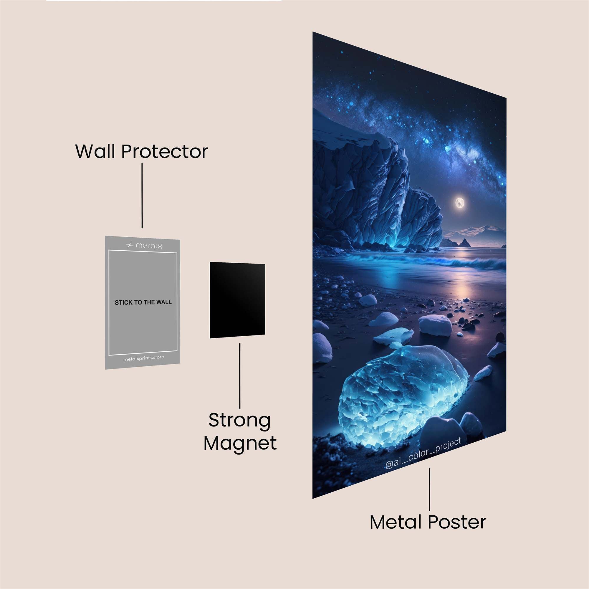 Luna Enigma Safe Wall Magnetic / M