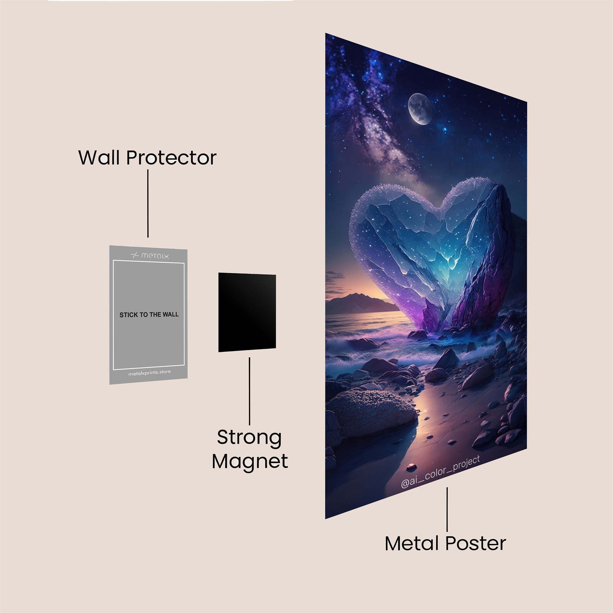 Azure Enigma Safe Wall Magnetic / M