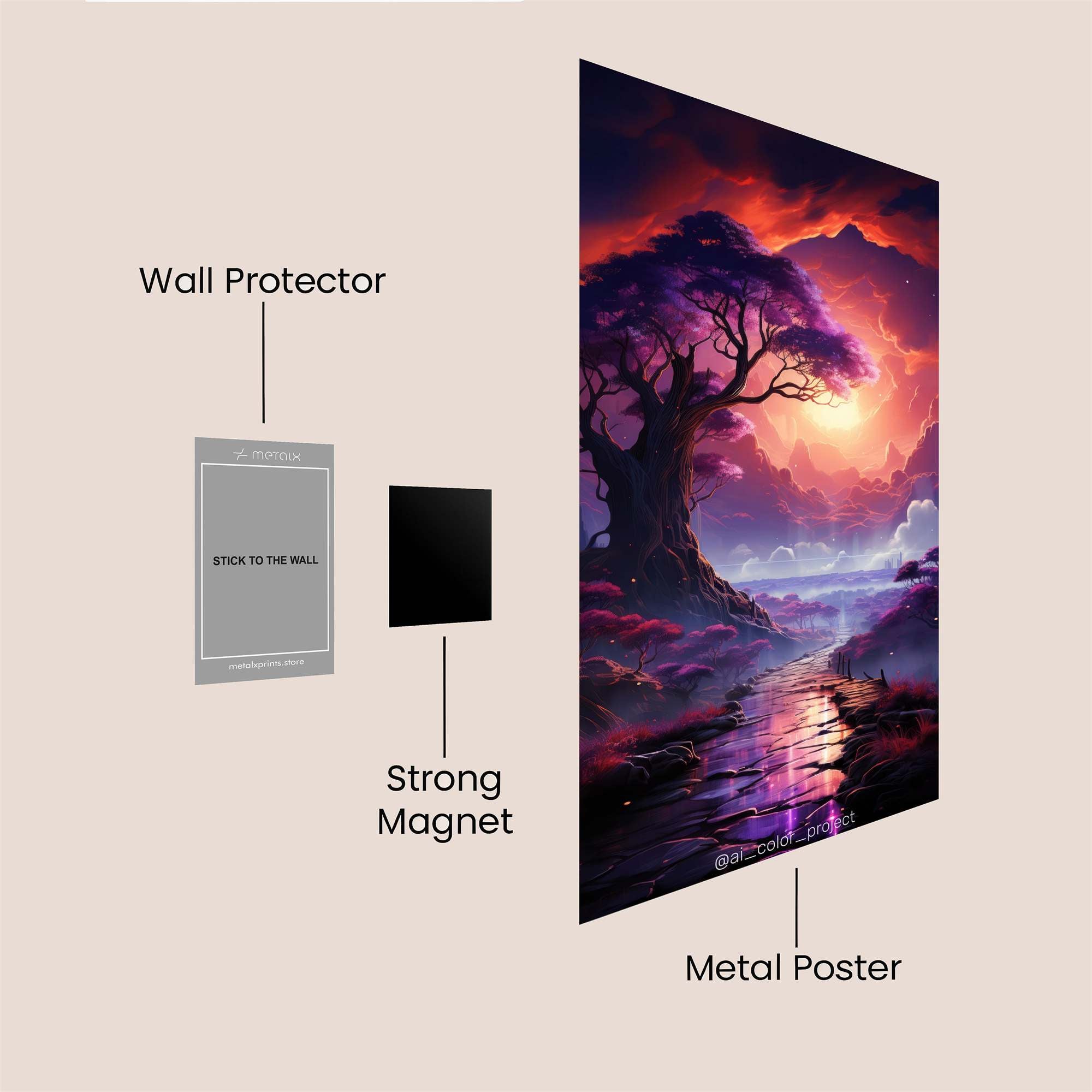 Bees Harmony Safe Wall Magnetic / M