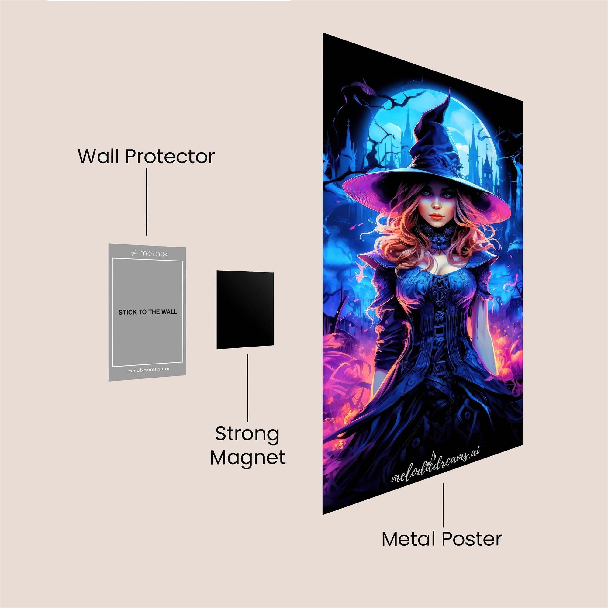 Lion Blaze Safe Wall Magnetic / M