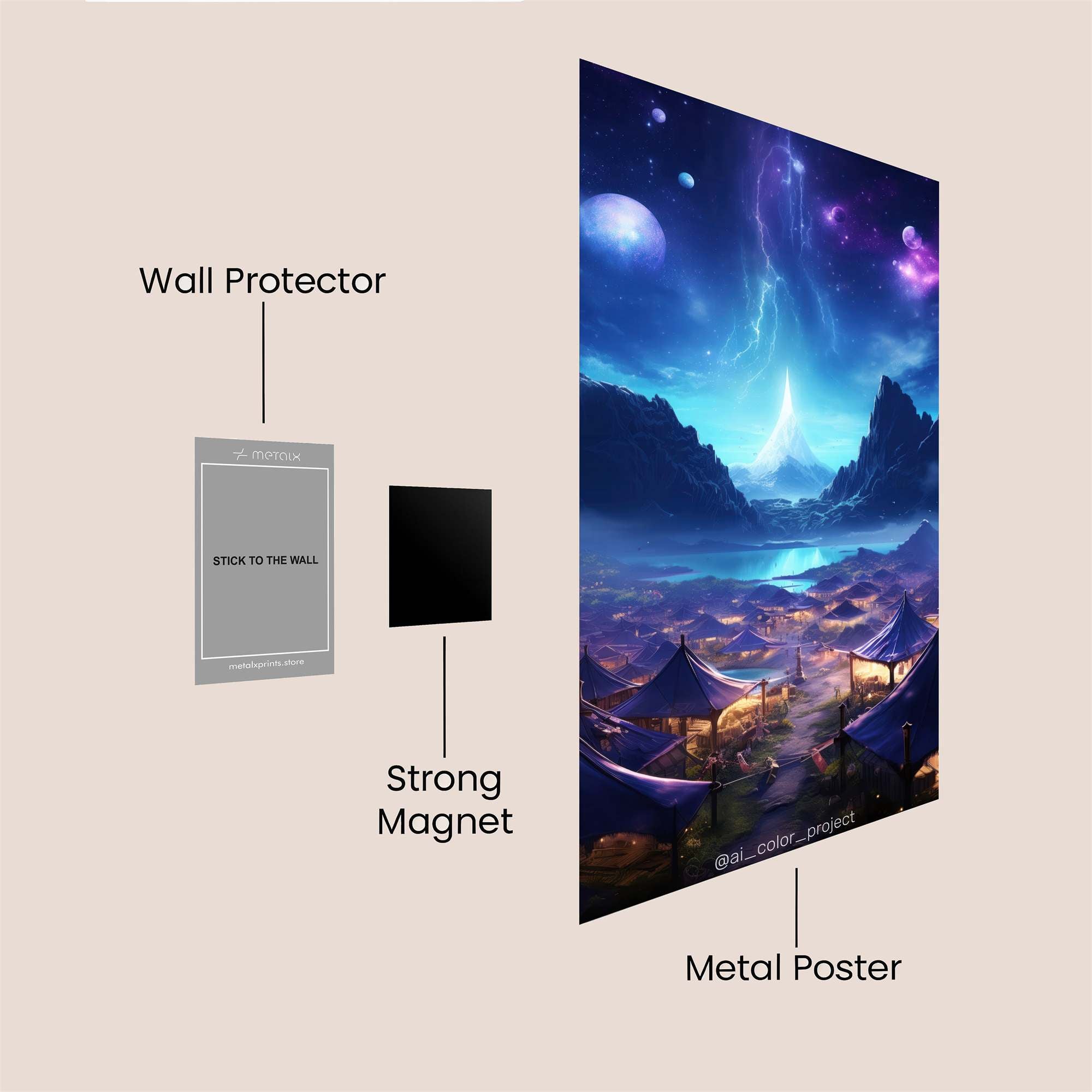 Cancer Cosmic Safe Wall Magnetic / M