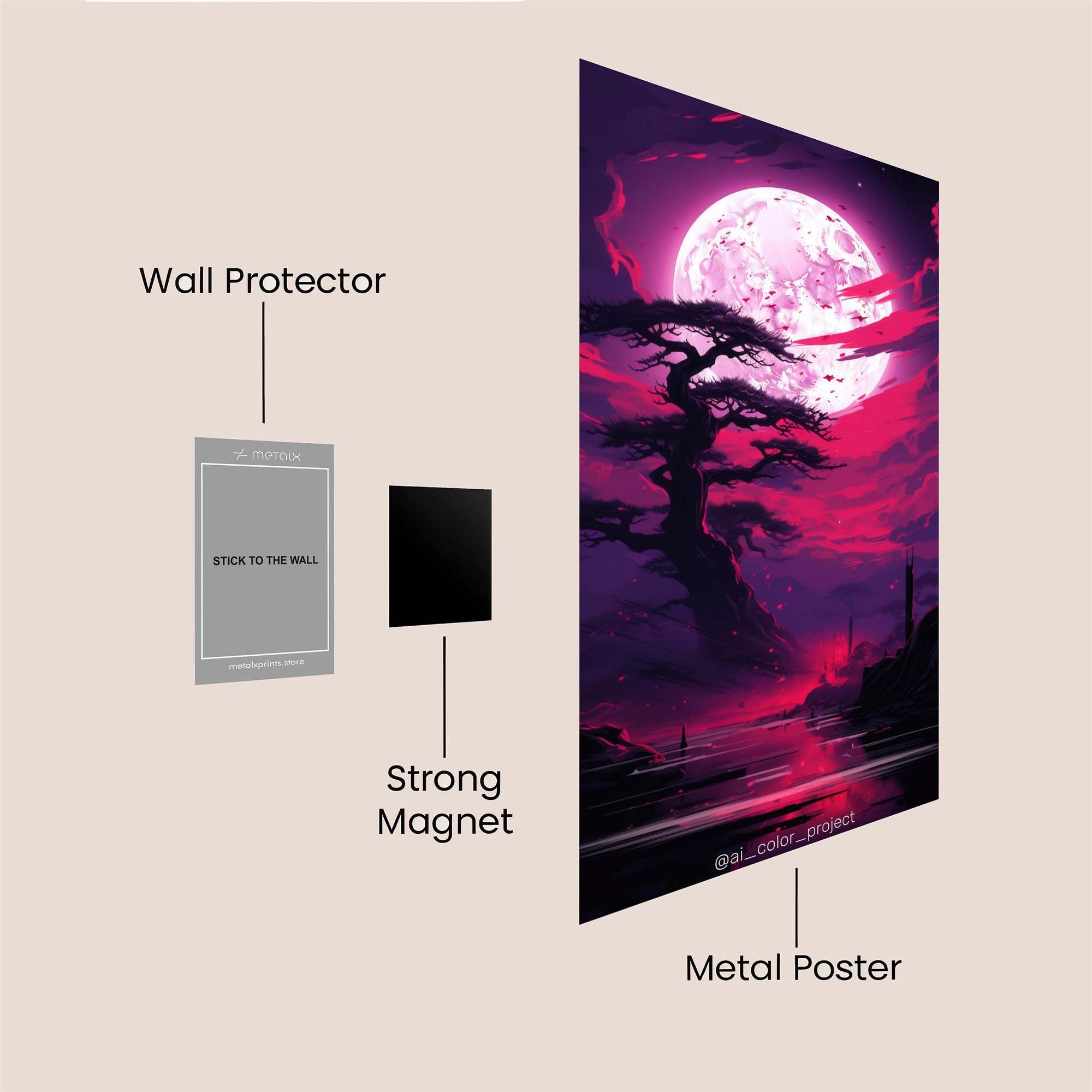 Cancer Cosmic Safe Wall Magnetic / M