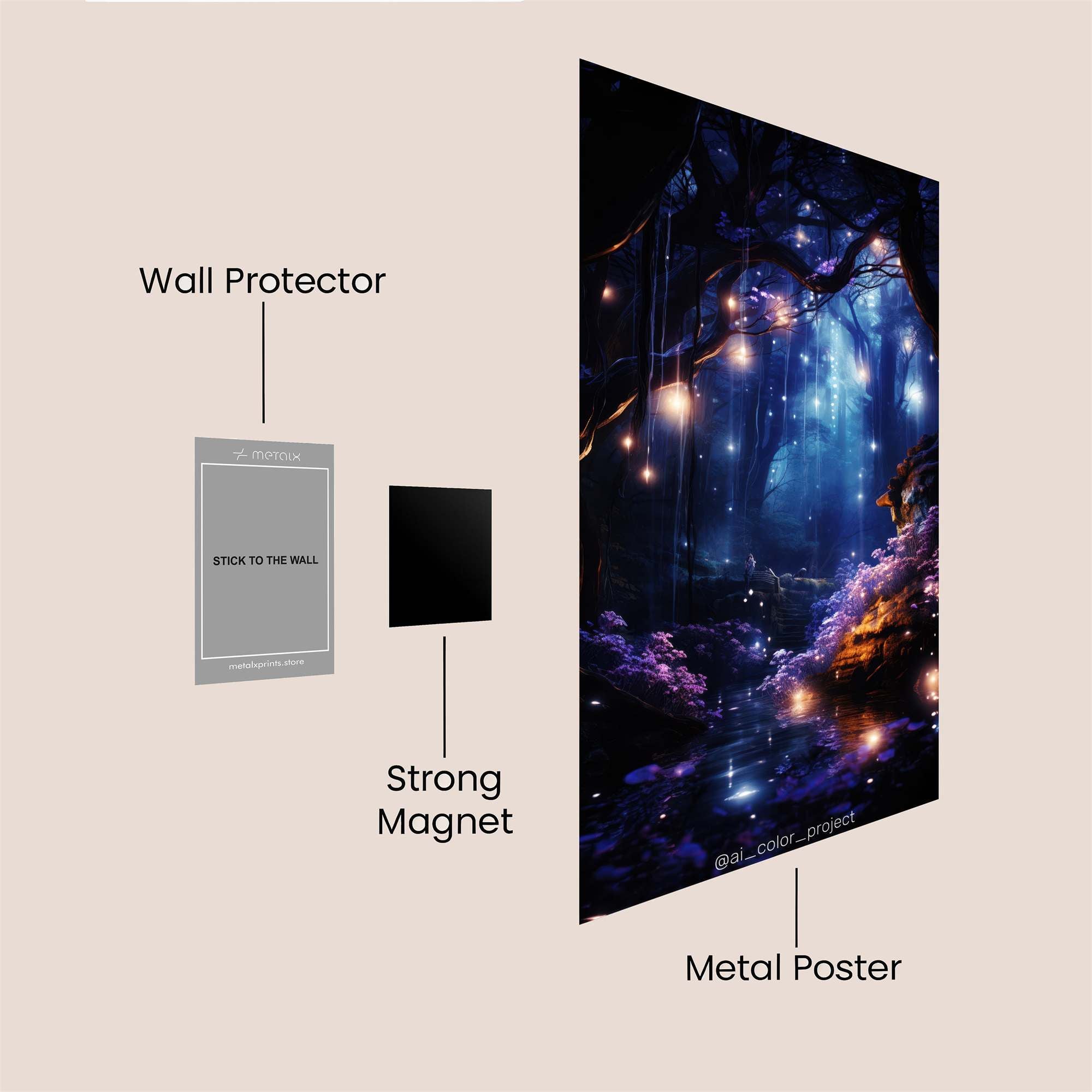 Duality Bloom Safe Wall Magnetic / M
