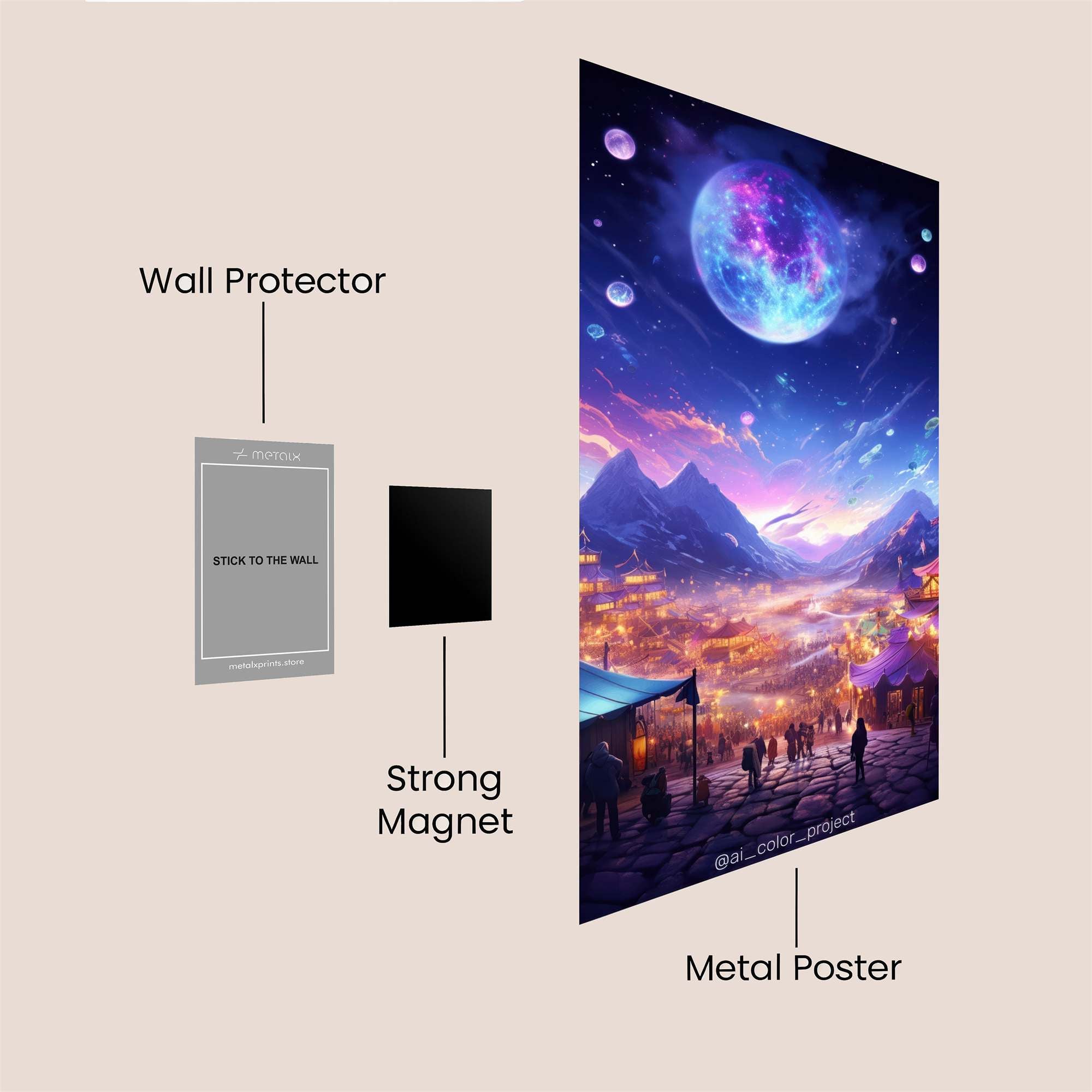 Fiery Majesty Safe Wall Magnetic / M