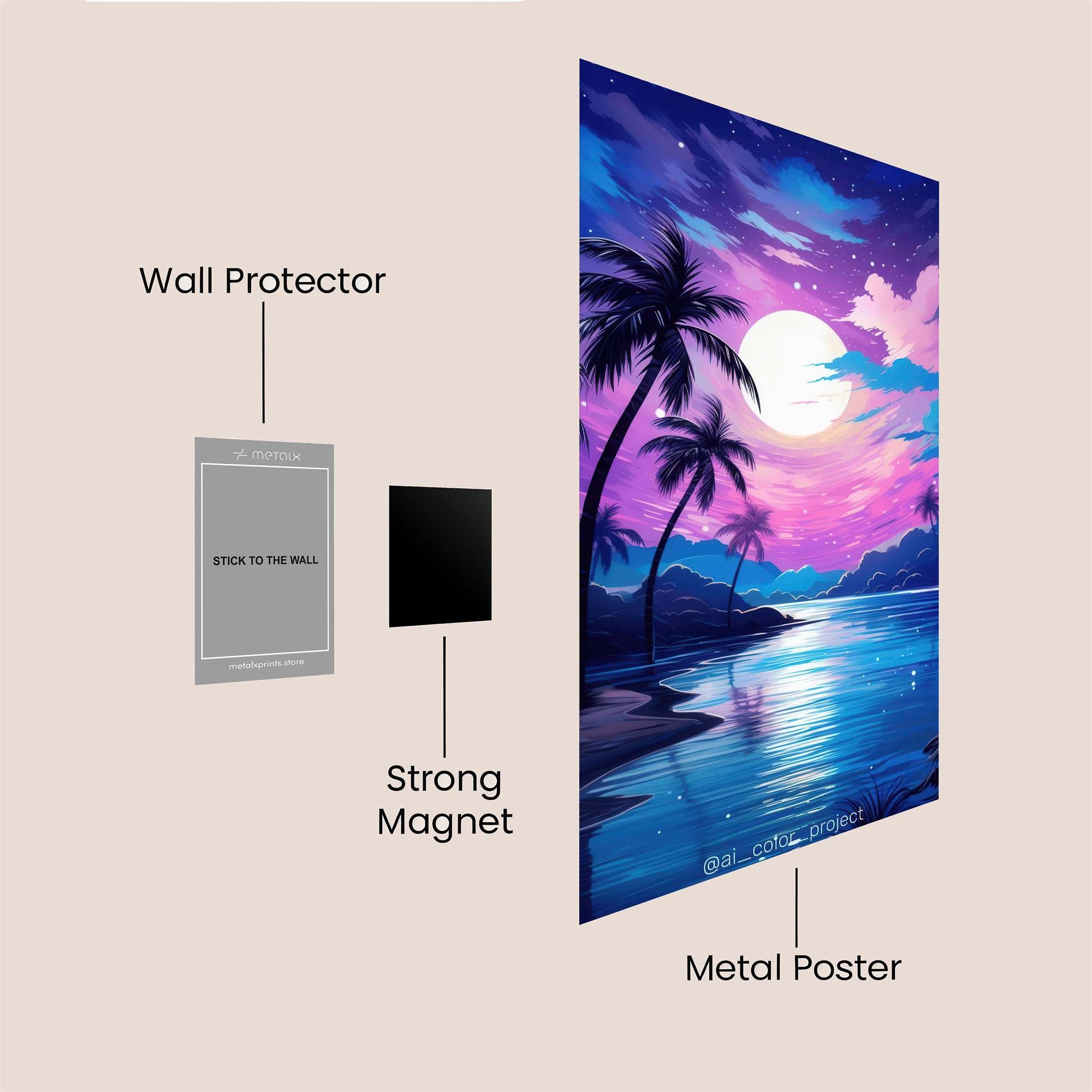 Flame Monarch Safe Wall Magnetic / M