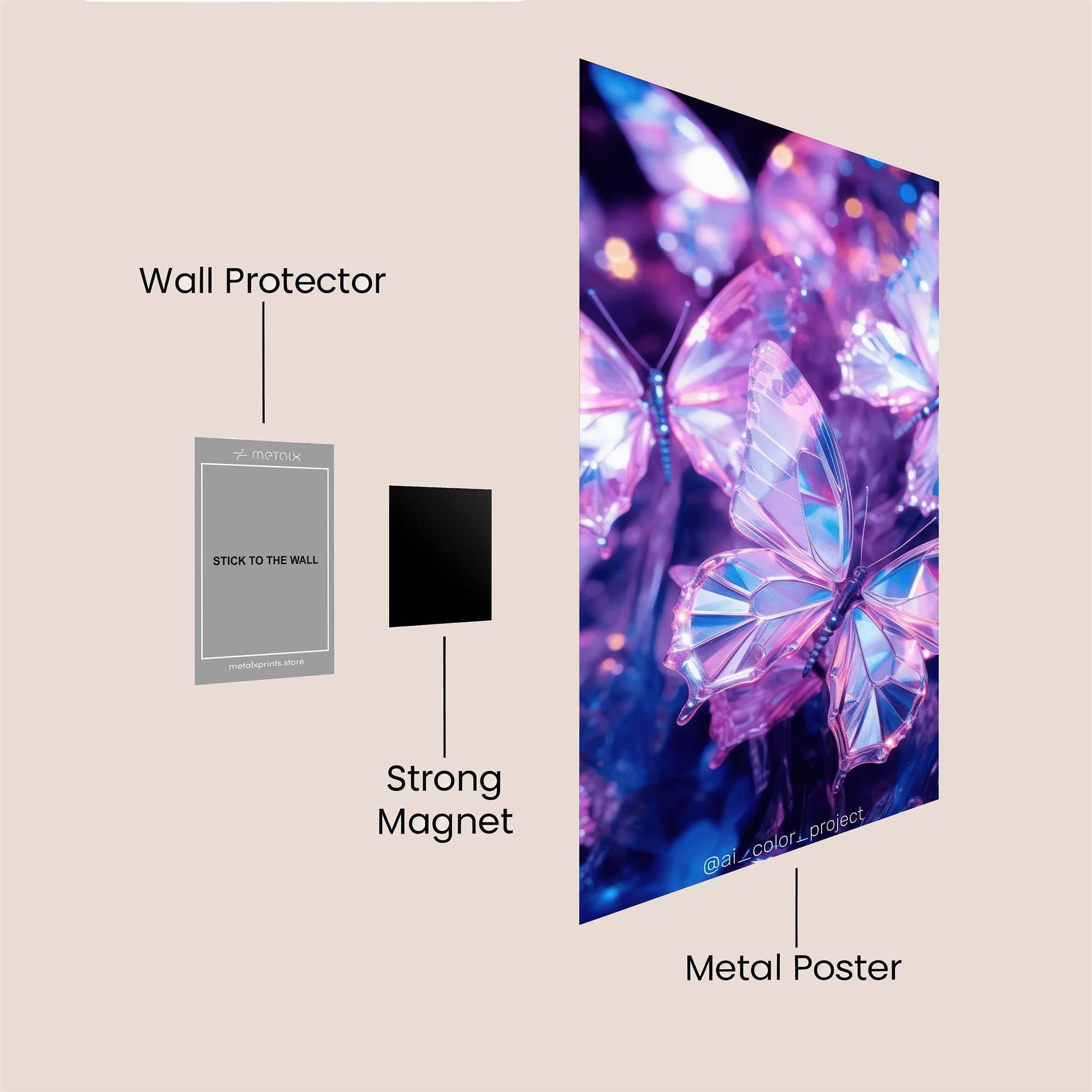 Floral Enchantress Safe Wall Magnetic / M