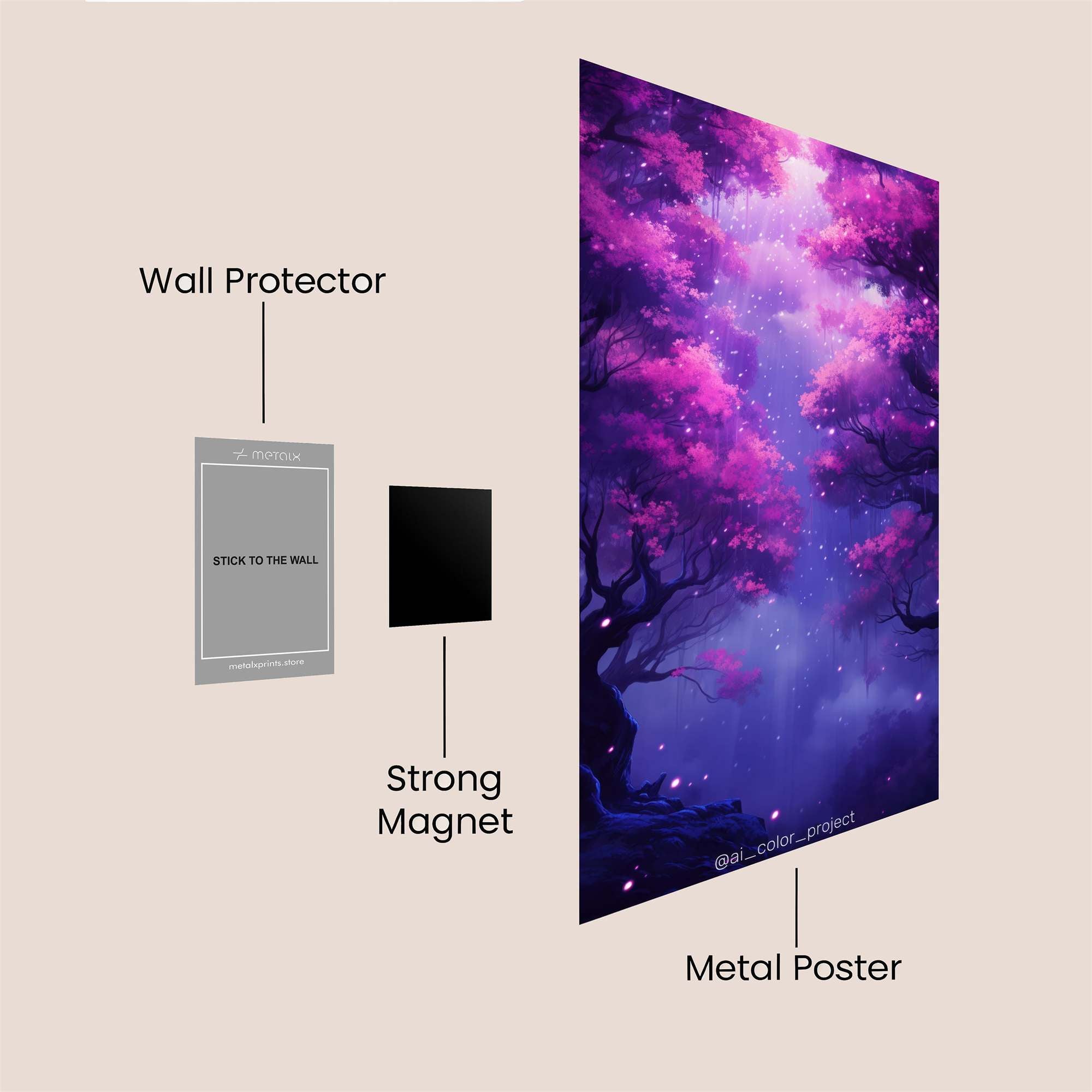 Dragons Affection Safe Wall Magnetic / M