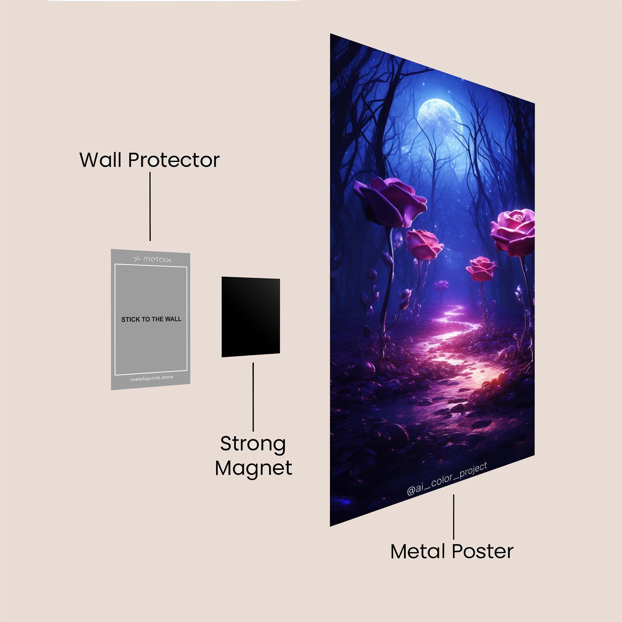Phoenix Rebirth Safe Wall Magnetic / M