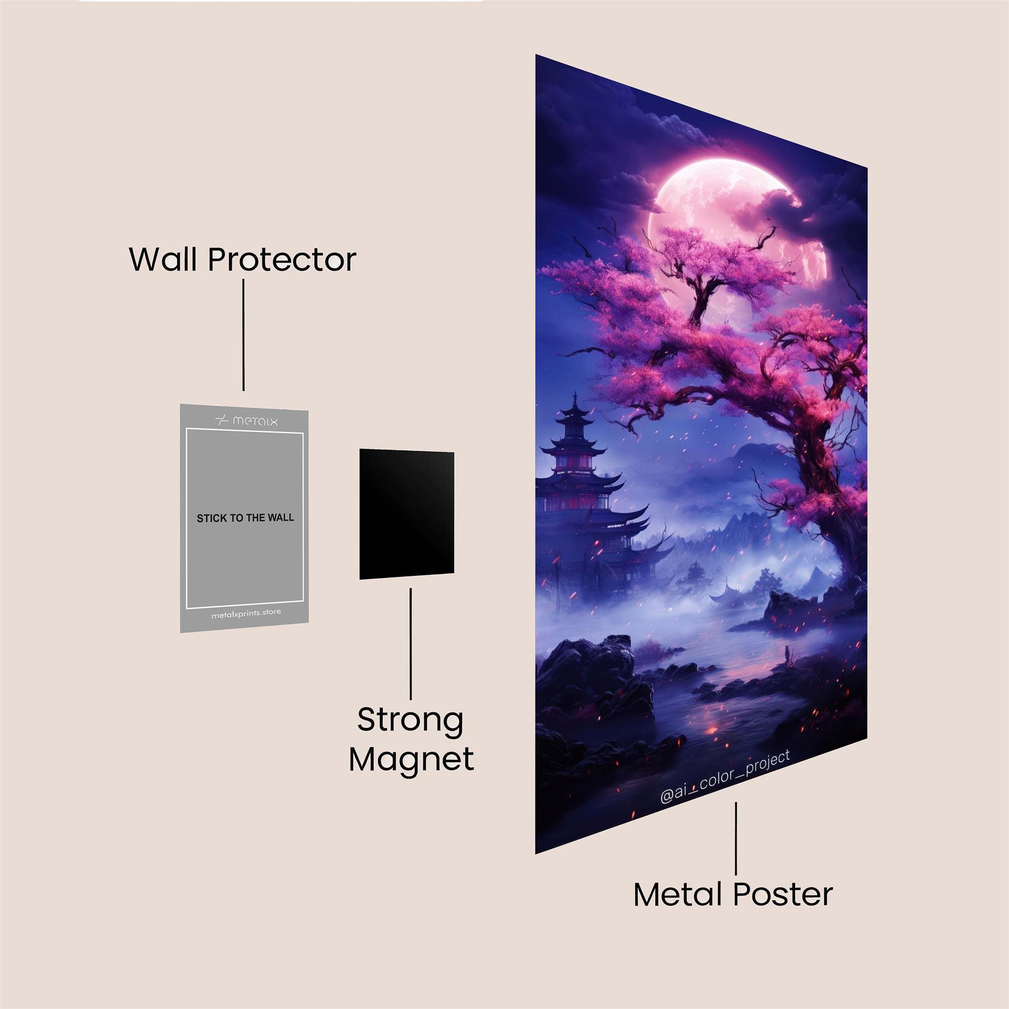 Hummingbird Radiance Safe Wall Magnetic / M