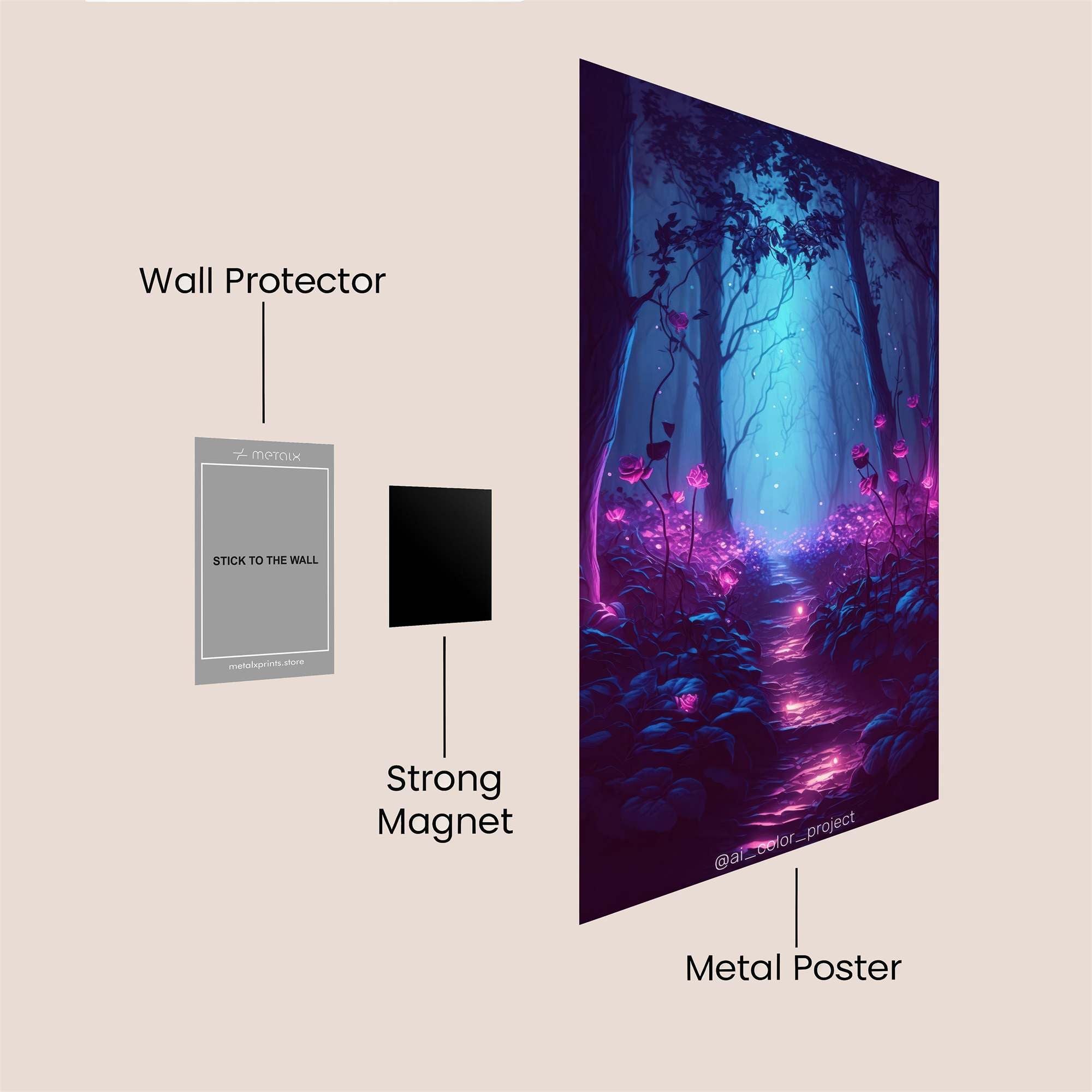 Tiger Majesty Safe Wall Magnetic / M