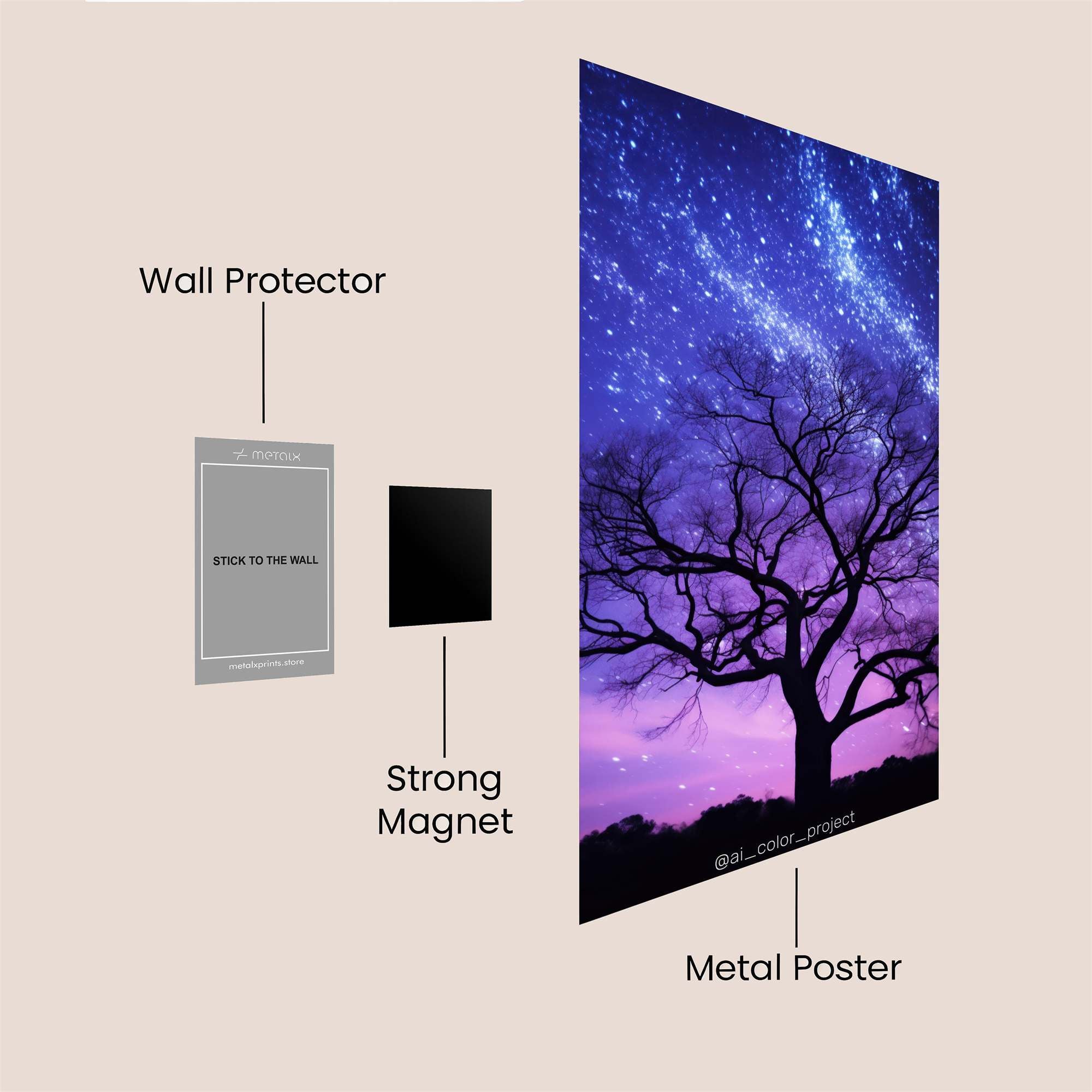 Cosmic Serenity Safe Wall Magnetic / M