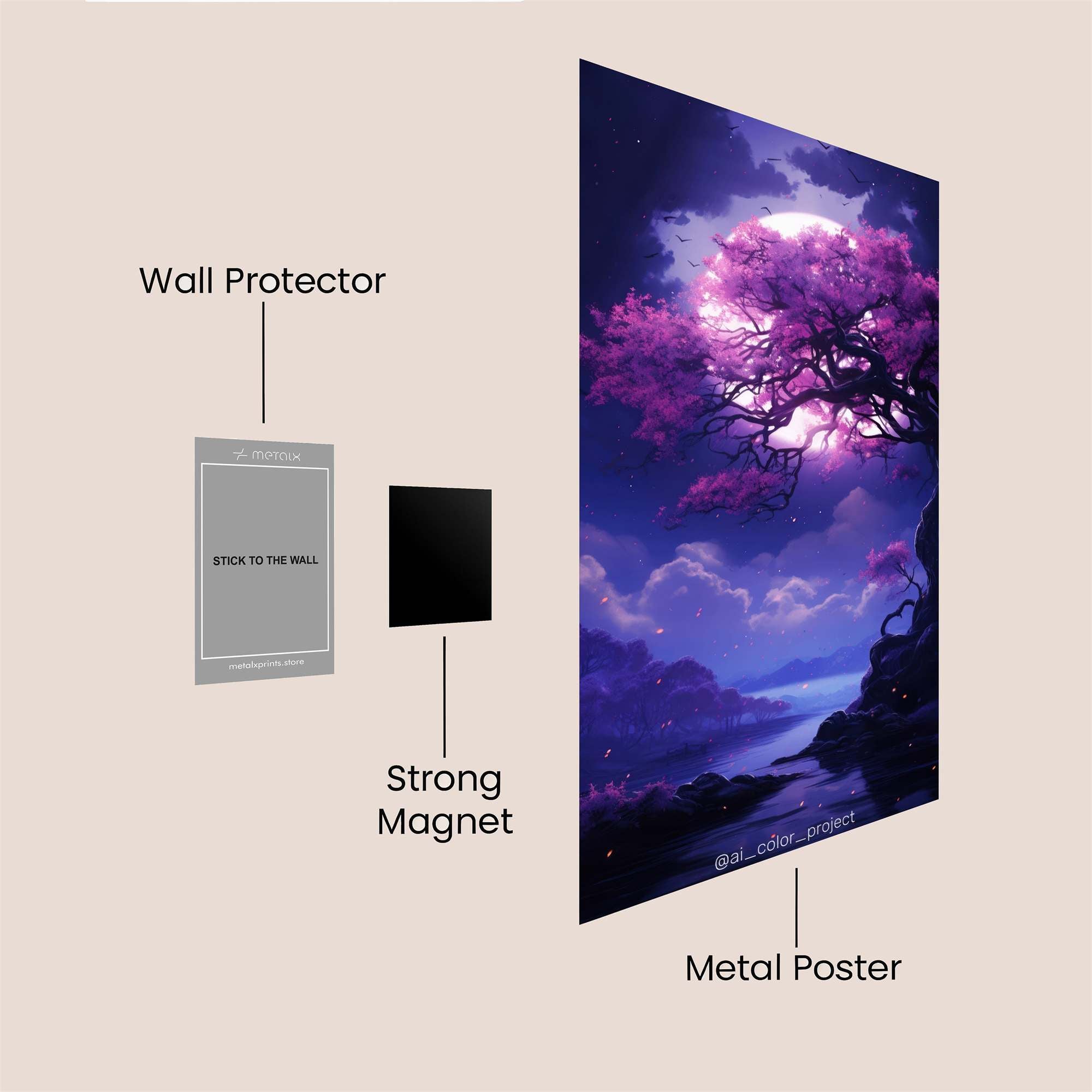 Mystic Hare Safe Wall Magnetic / M