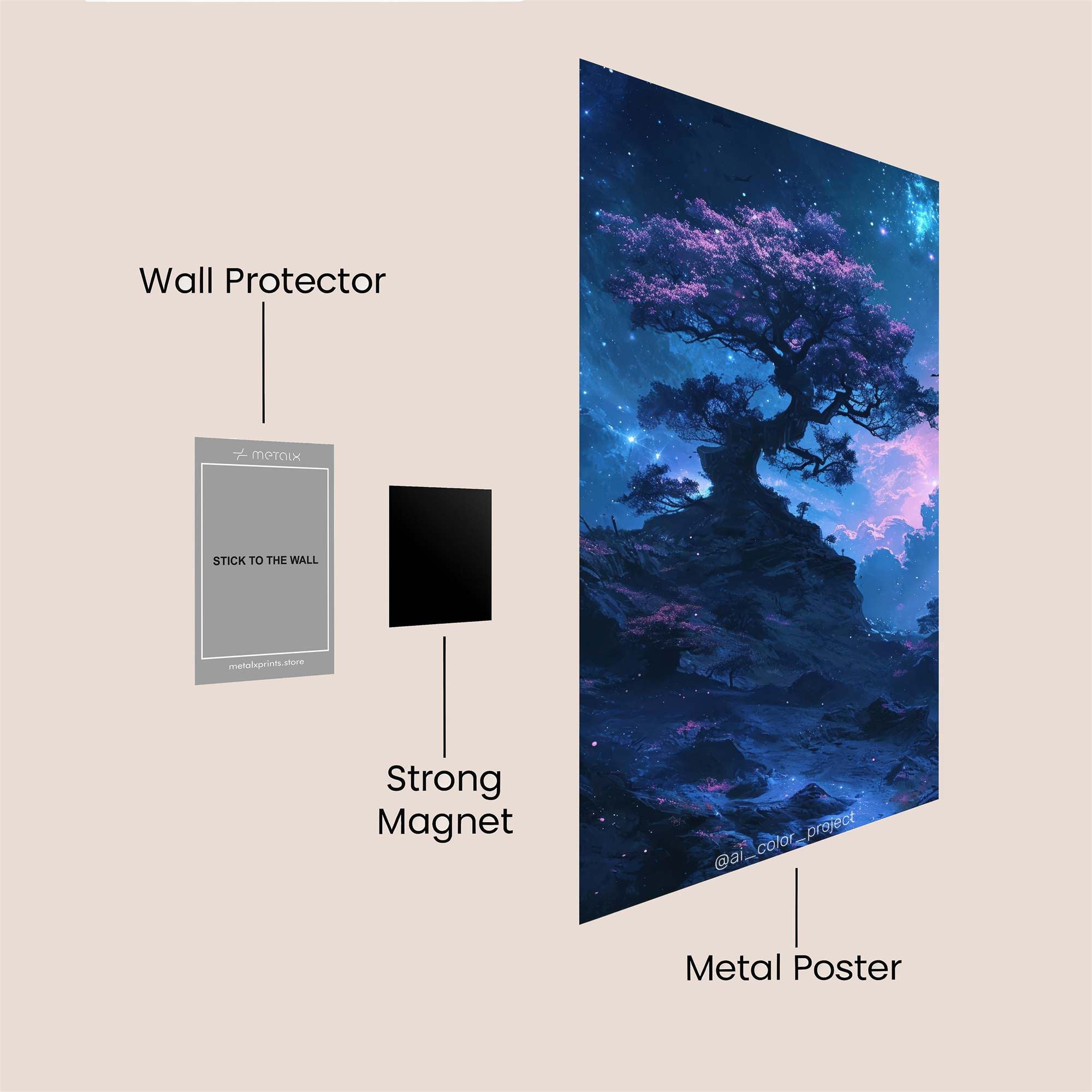 Cosmic Fox Safe Wall Magnetic / M
