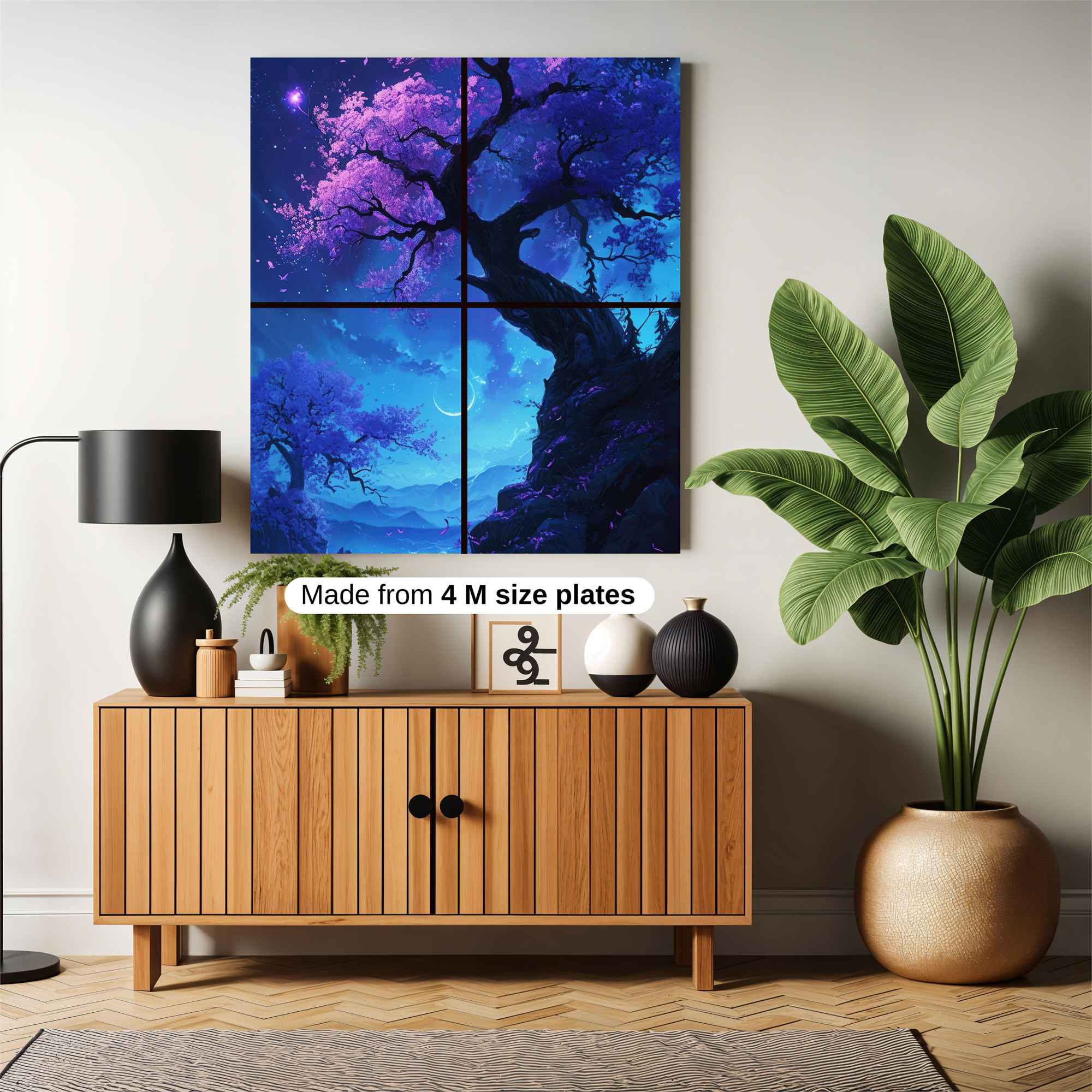 Moonlit Rabbit Safe Wall Magnetic / M