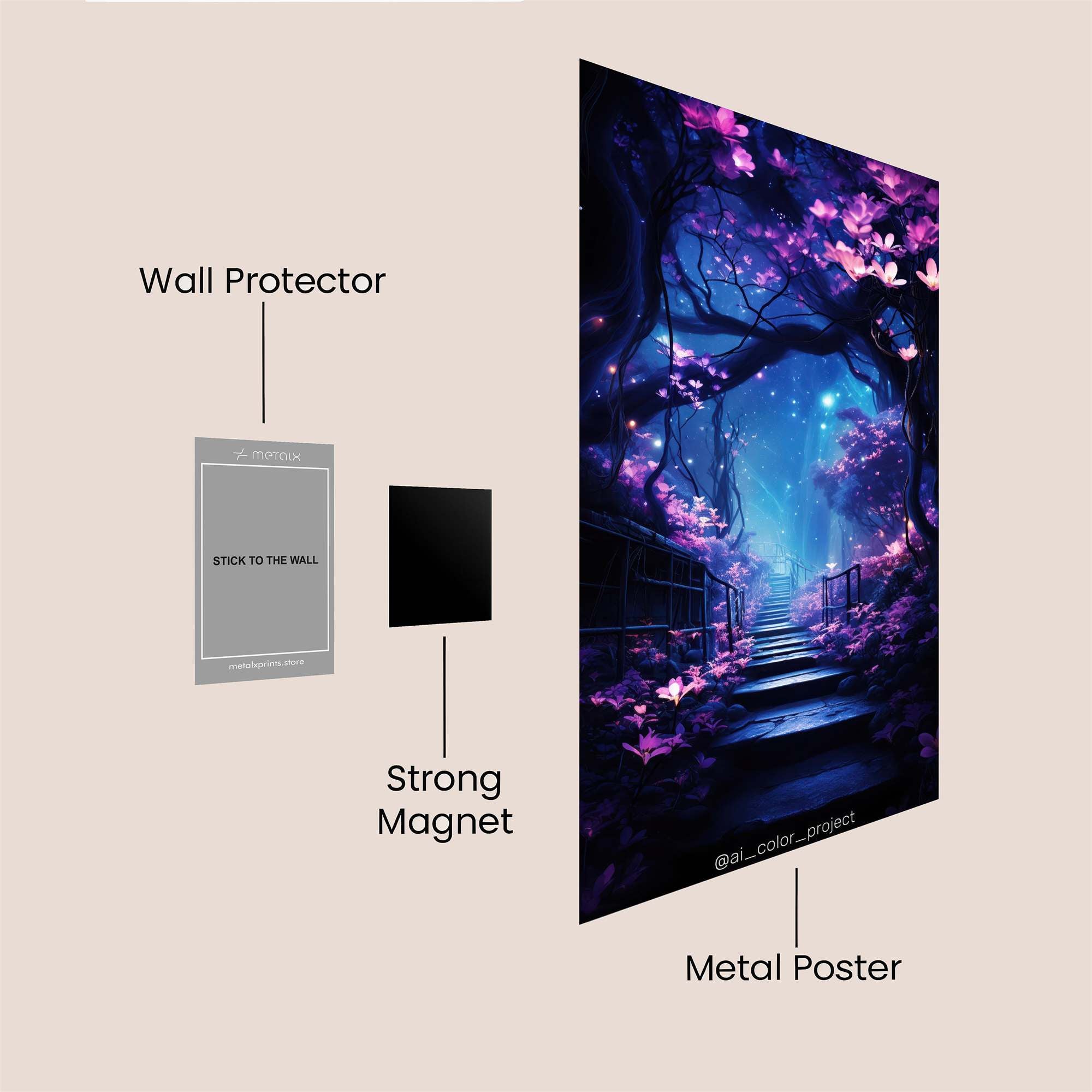 Moonlit Enigma Safe Wall Magnetic / M