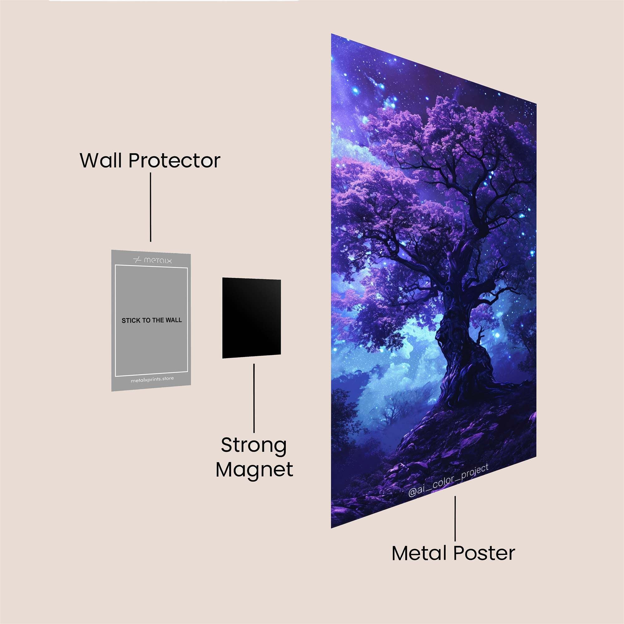 Wolf Radiance Safe Wall Magnetic / M