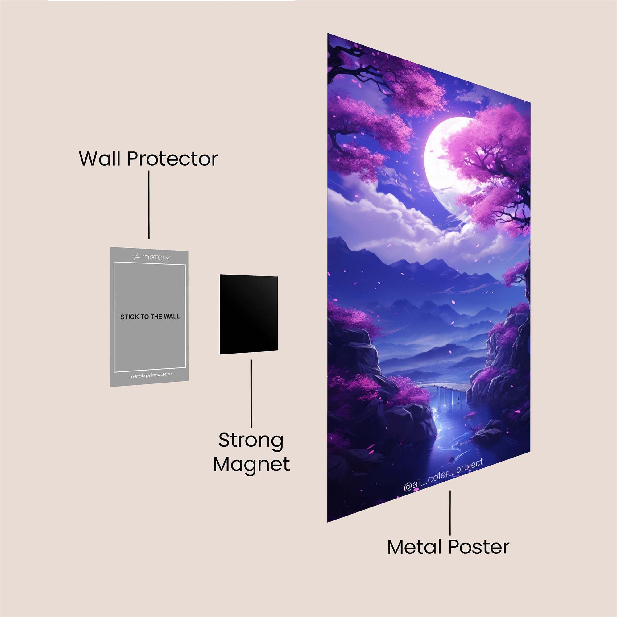 Unicorn Dream Safe Wall Magnetic / M