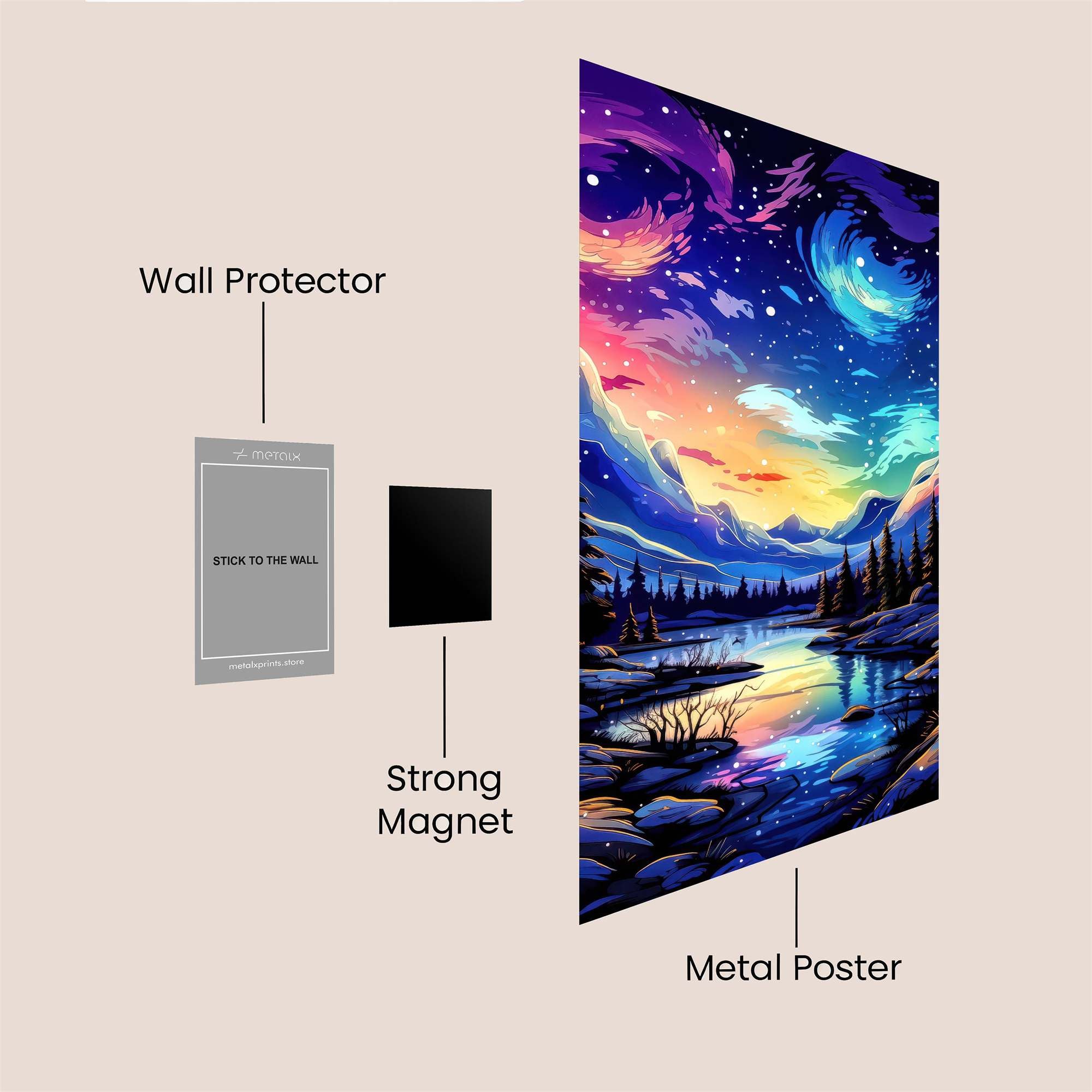 Lion Nebula Safe Wall Magnetic / M