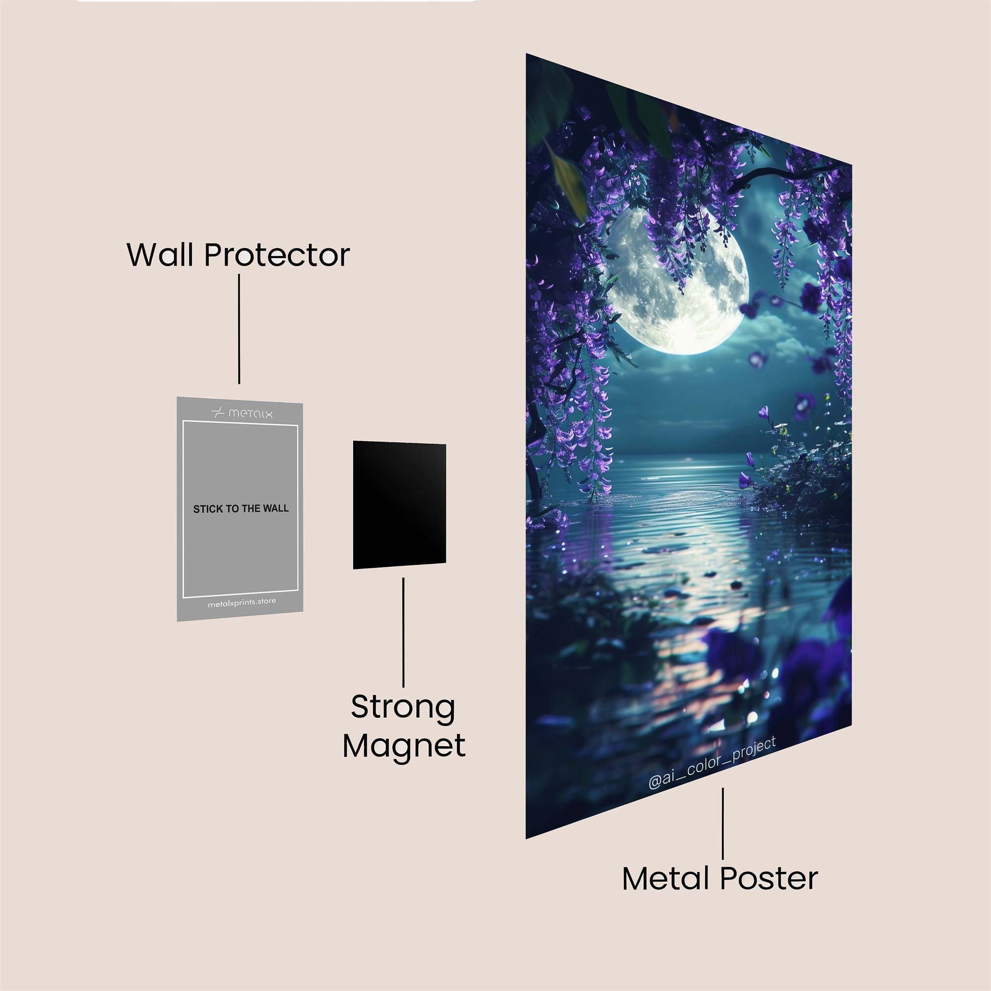 Cosmic Bloom Safe Wall Magnetic / M