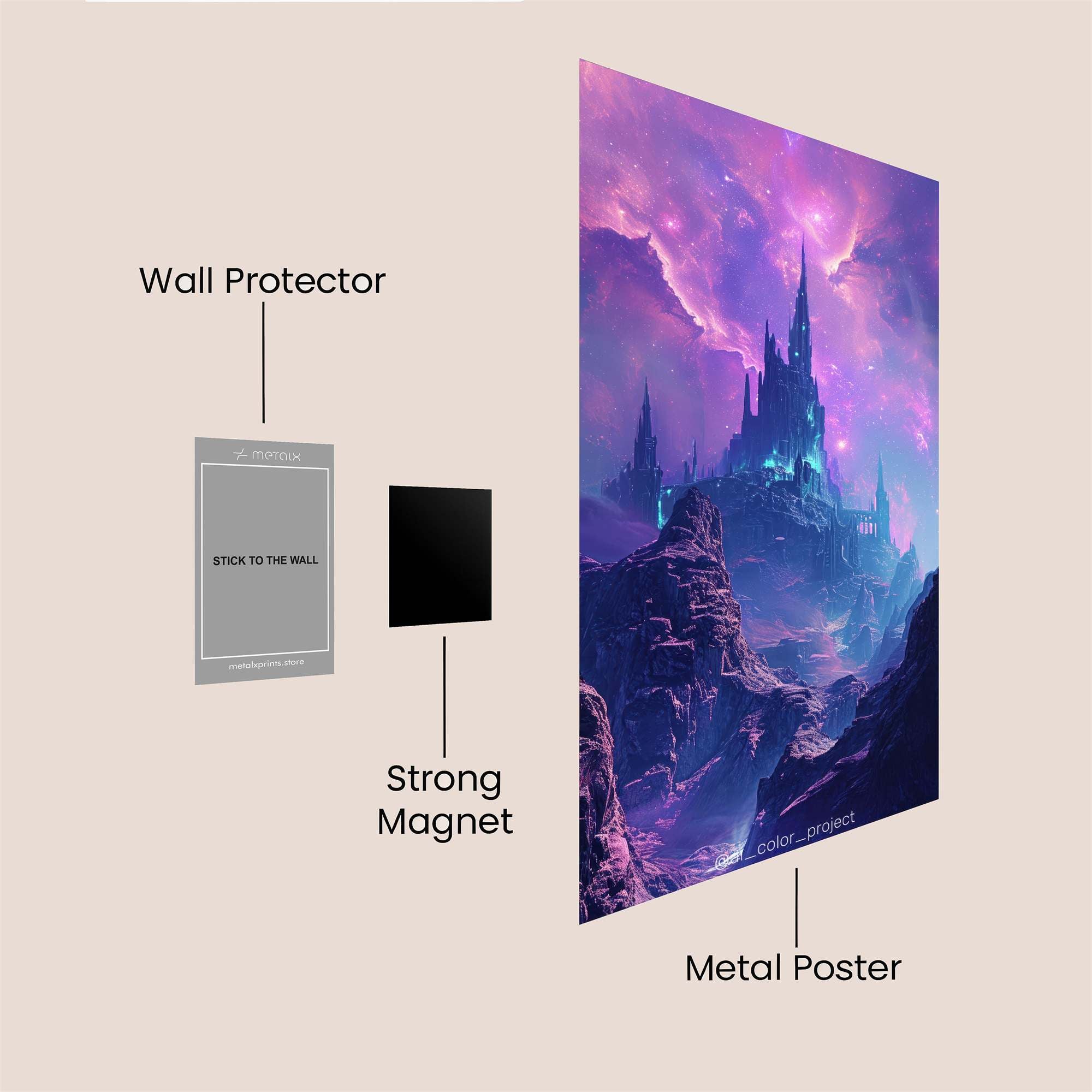 Neon Panther Safe Wall Magnetic / M