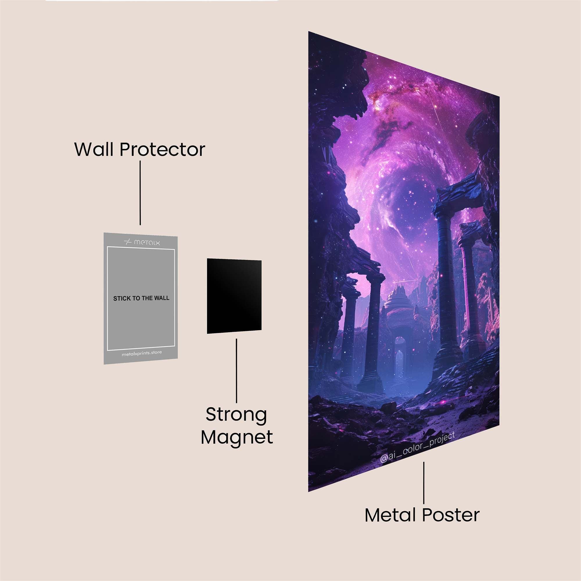 Cosmic Bloom Safe Wall Magnetic / M