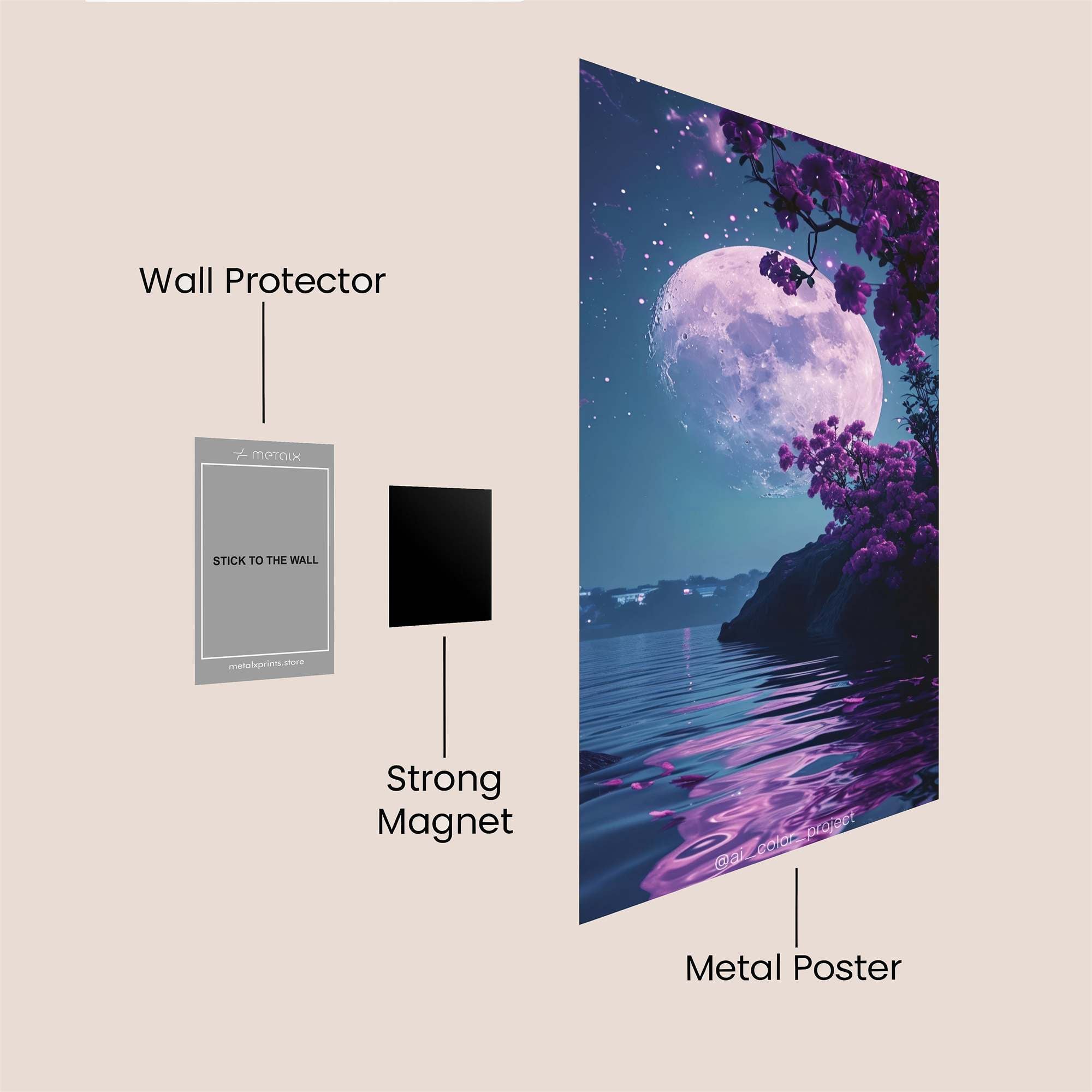 Lotus Gaze Safe Wall Magnetic / M