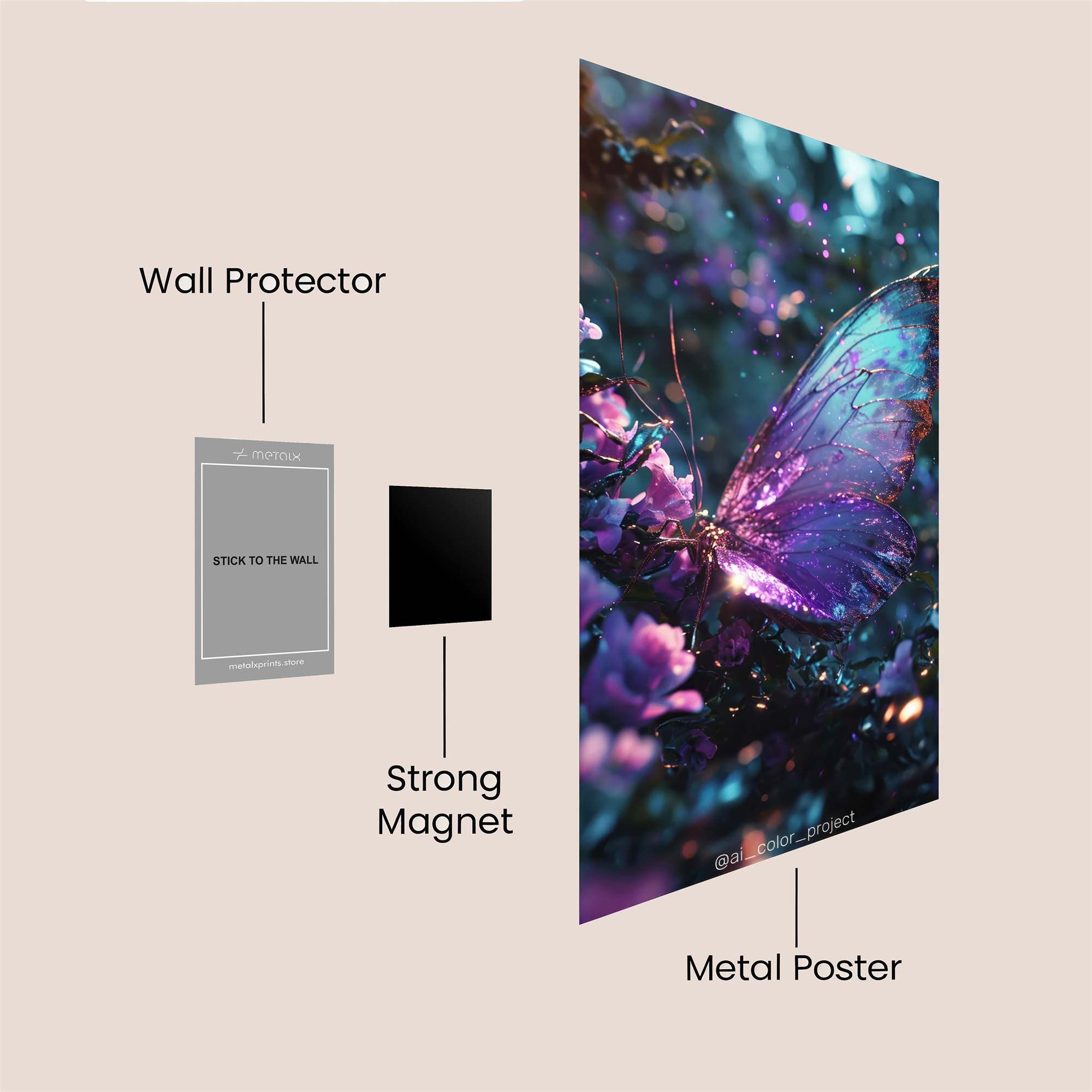 YinYang Cats Safe Wall Magnetic / M