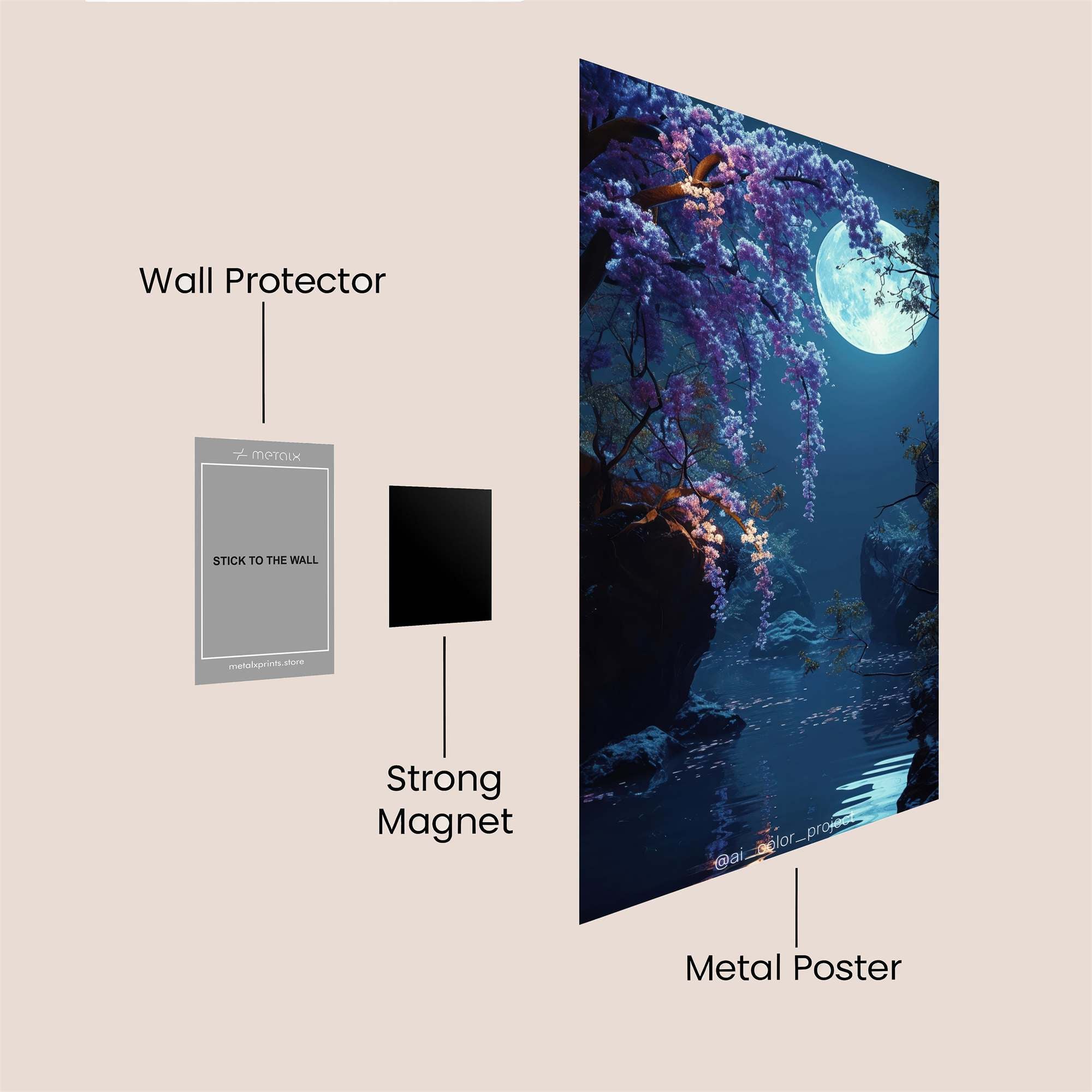 Panda Monarch Safe Wall Magnetic / M