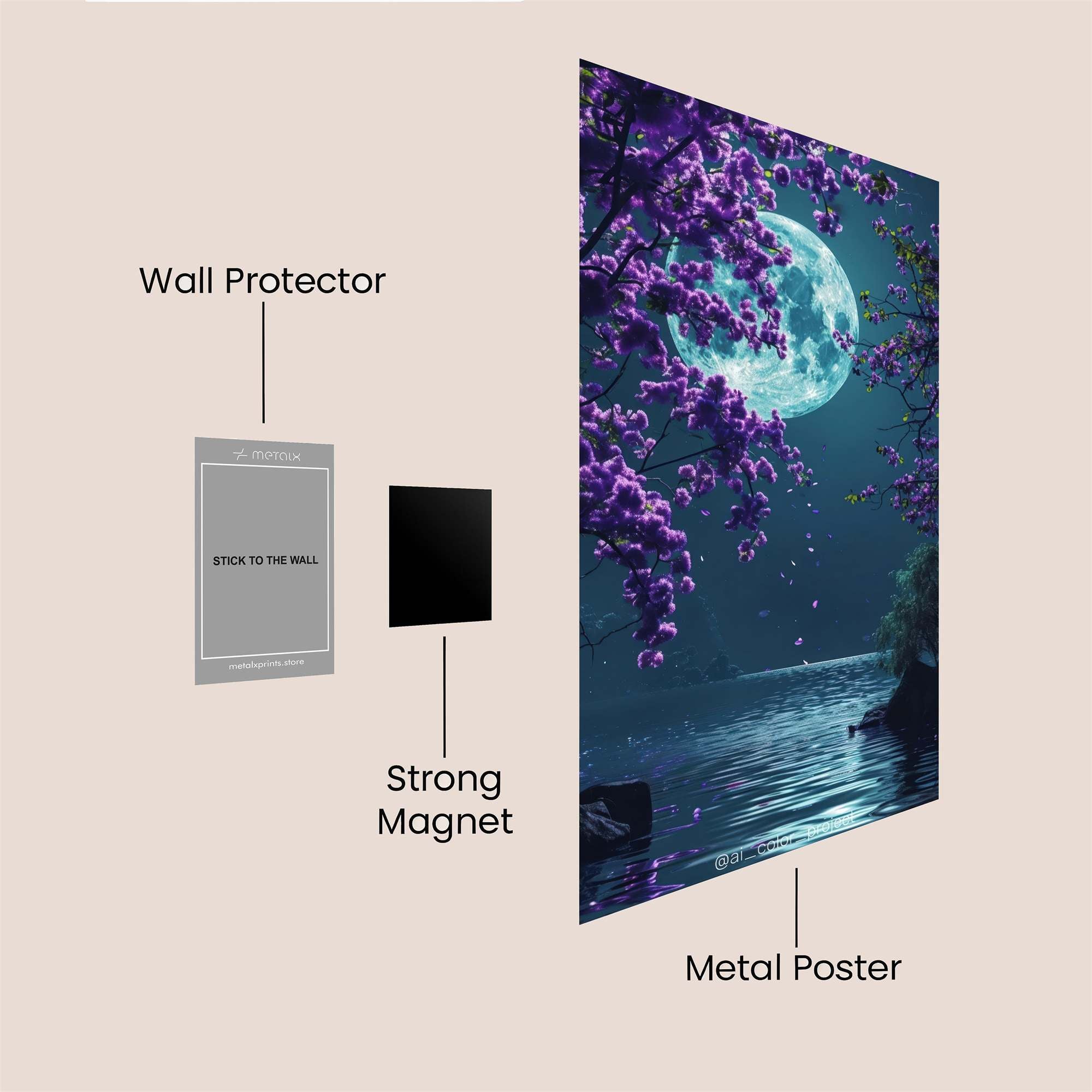 Cosmic Bloom Safe Wall Magnetic / M