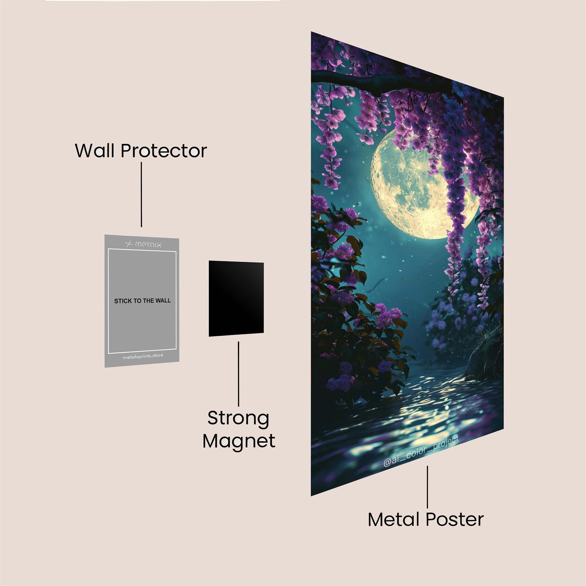 Tiger Serenity Safe Wall Magnetic / M