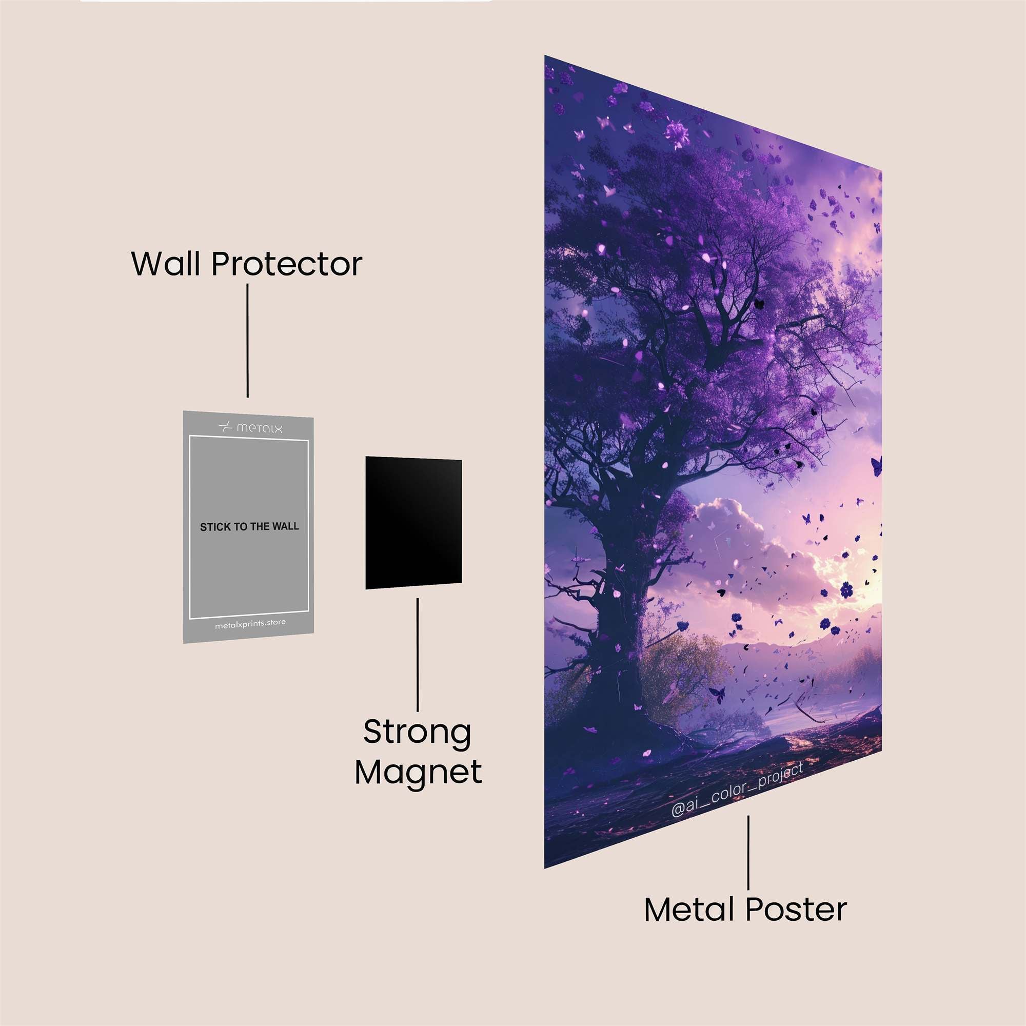 Cosmic Bloom Safe Wall Magnetic / M