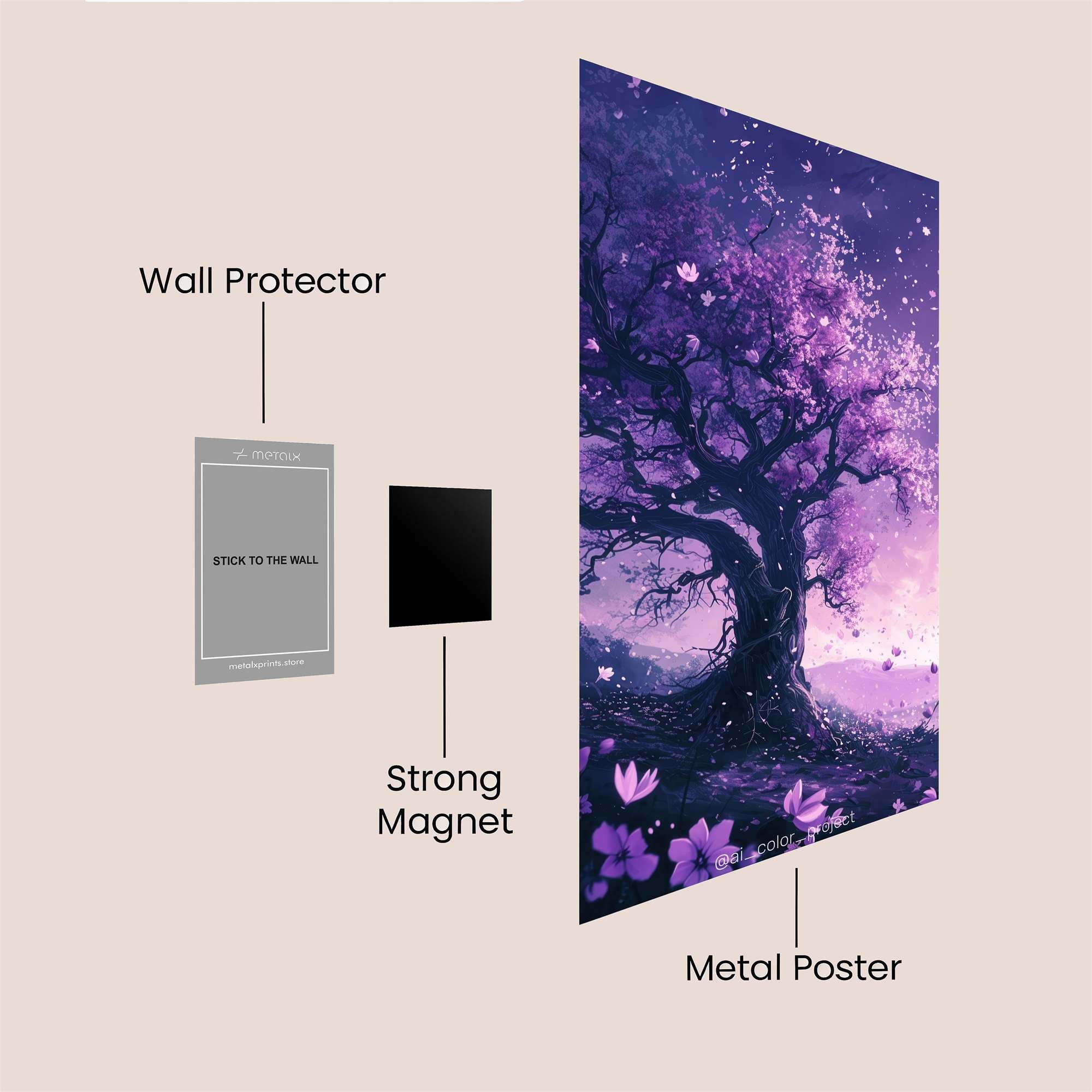 Luminous Bloom Safe Wall Magnetic / M