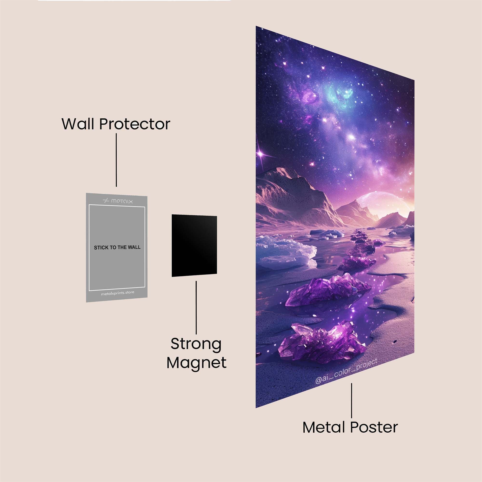 Peacock Serenity Safe Wall Magnetic / M