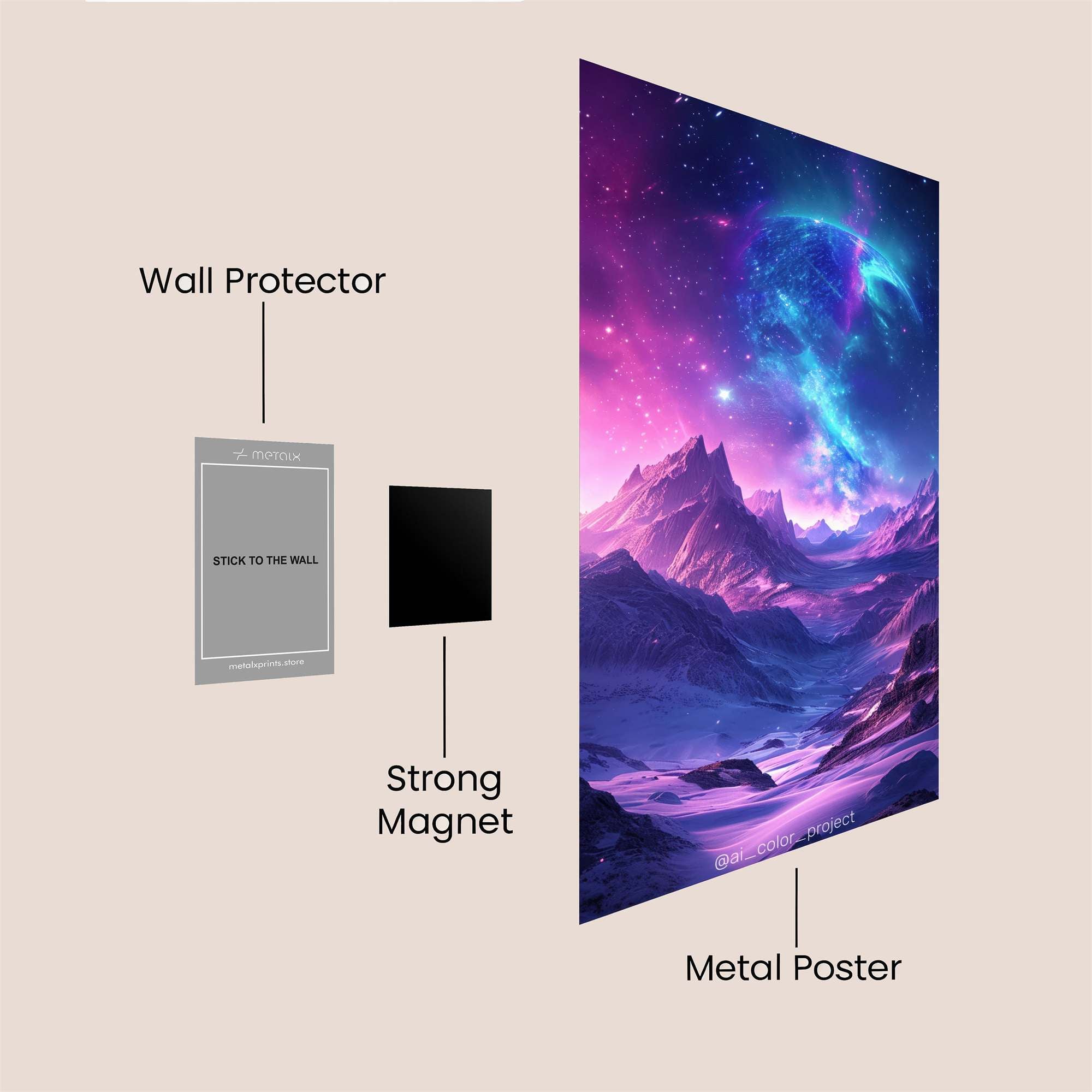 Cosmic Serenity Safe Wall Magnetic / M