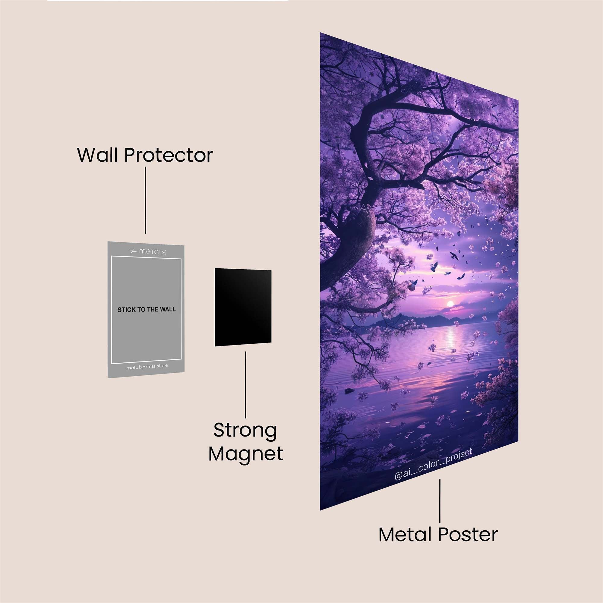 Peacock Harmony Safe Wall Magnetic / M