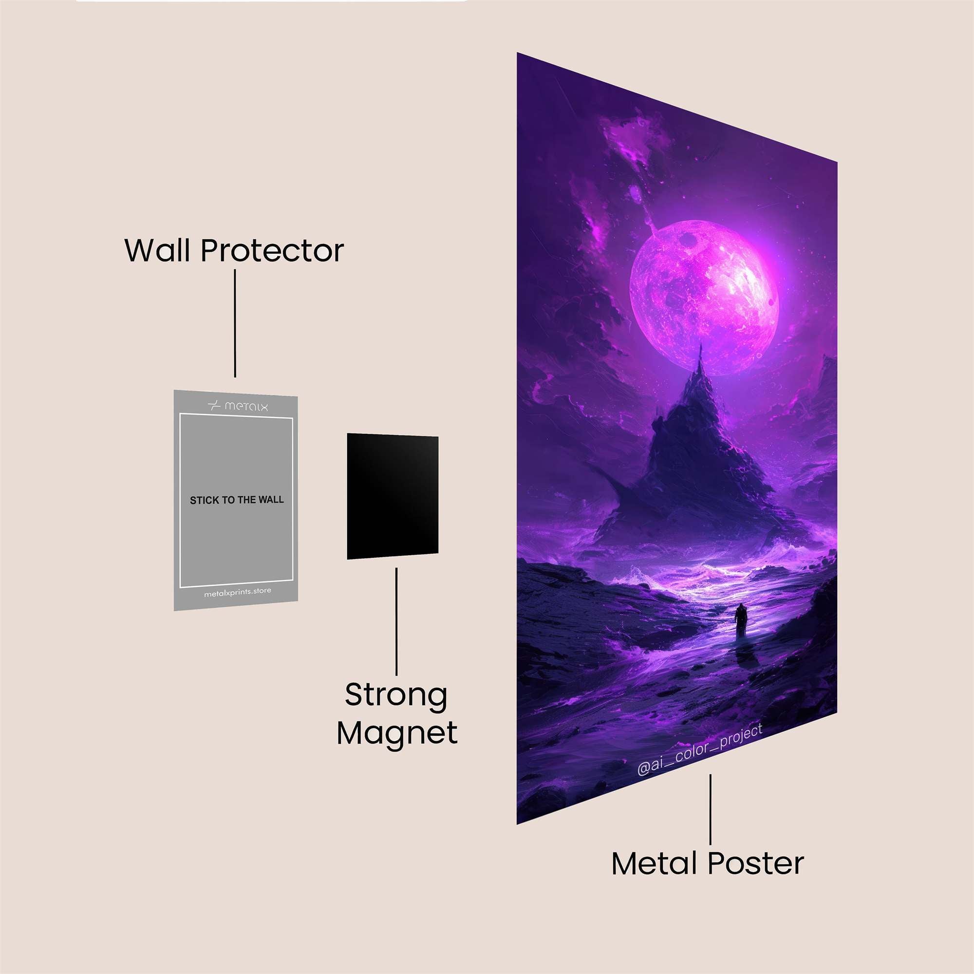 Panda Enigma Safe Wall Magnetic / M