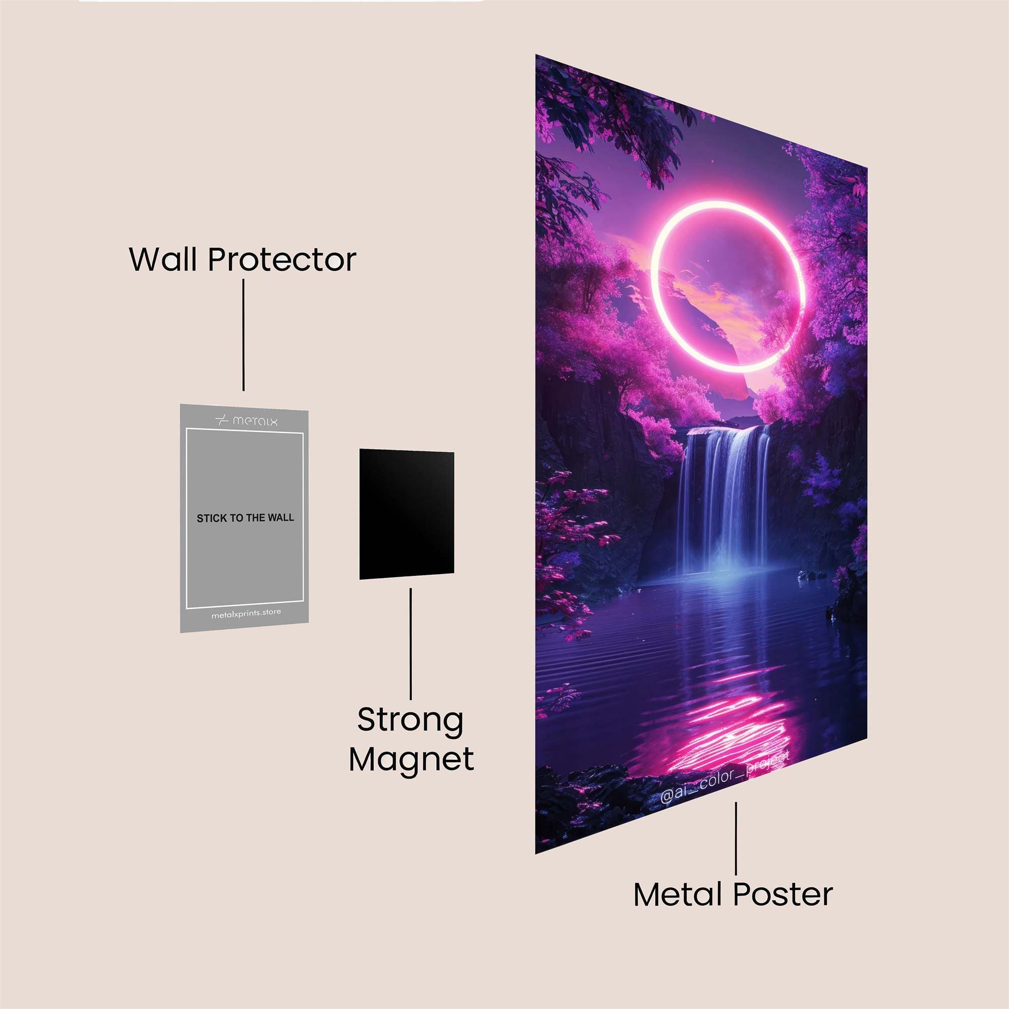 Lion Serenity Safe Wall Magnetic / M