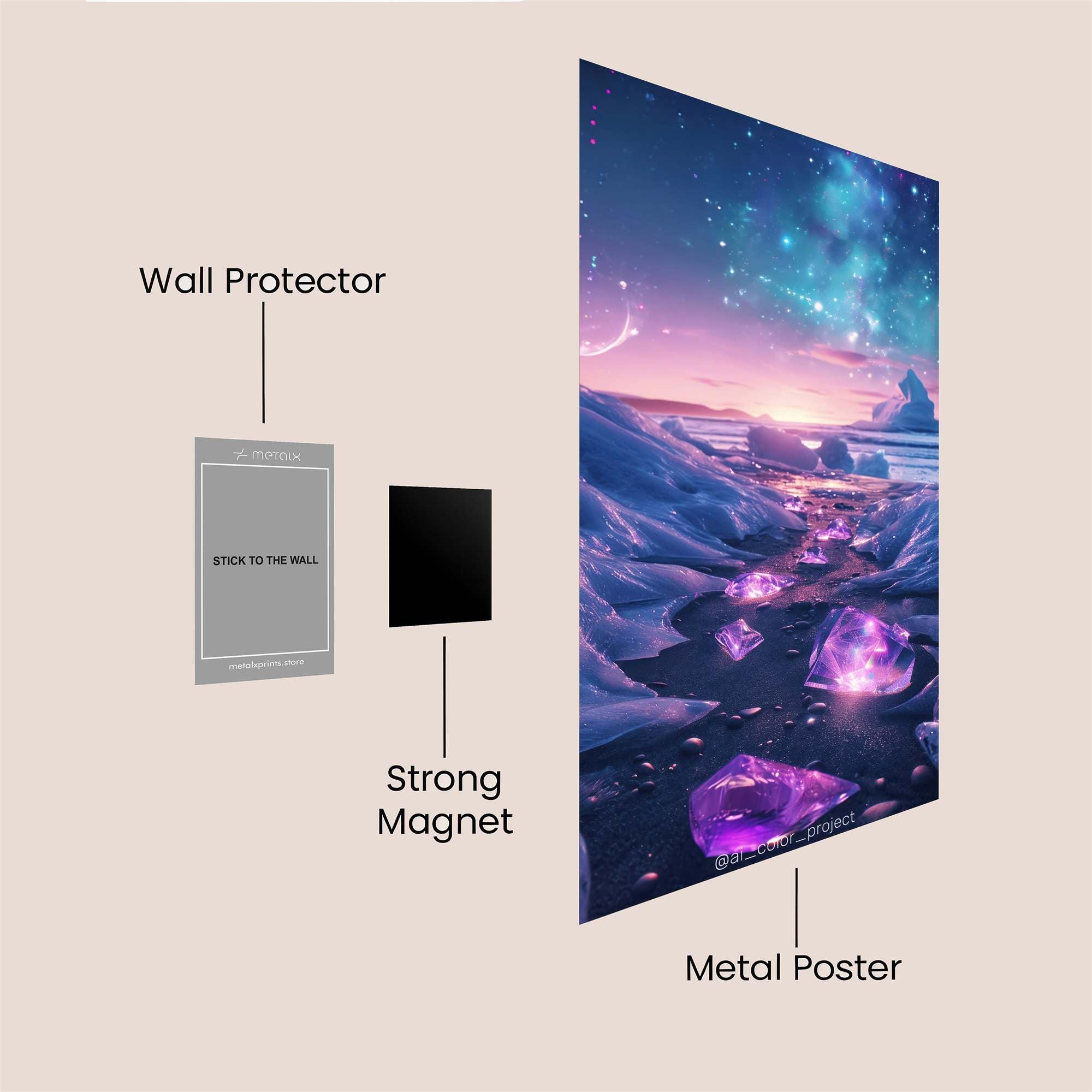 Birds Embrace Safe Wall Magnetic / M