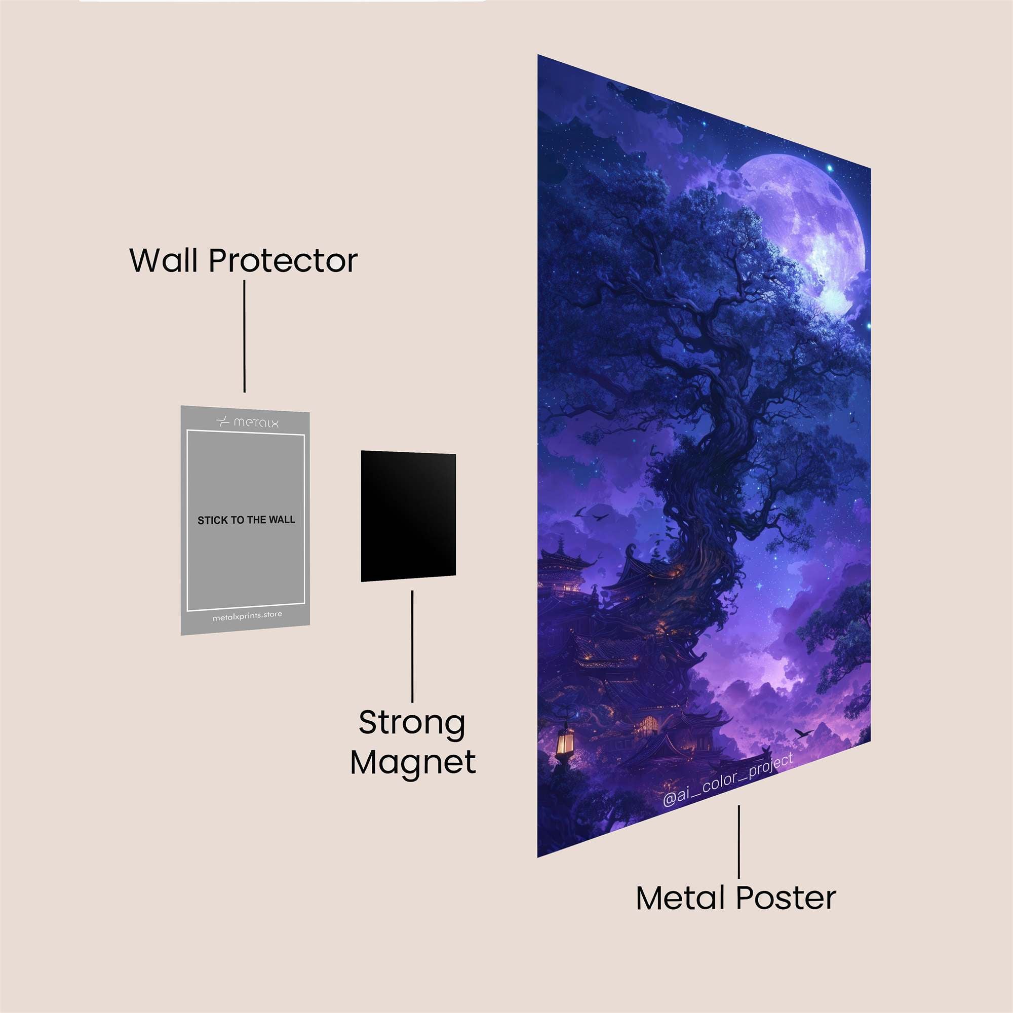 Horses Harmony Safe Wall Magnetic / M